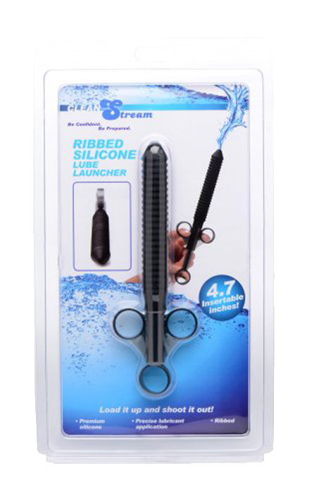 CLEAN STREAM Ribbed Silicone Lube Launcher
