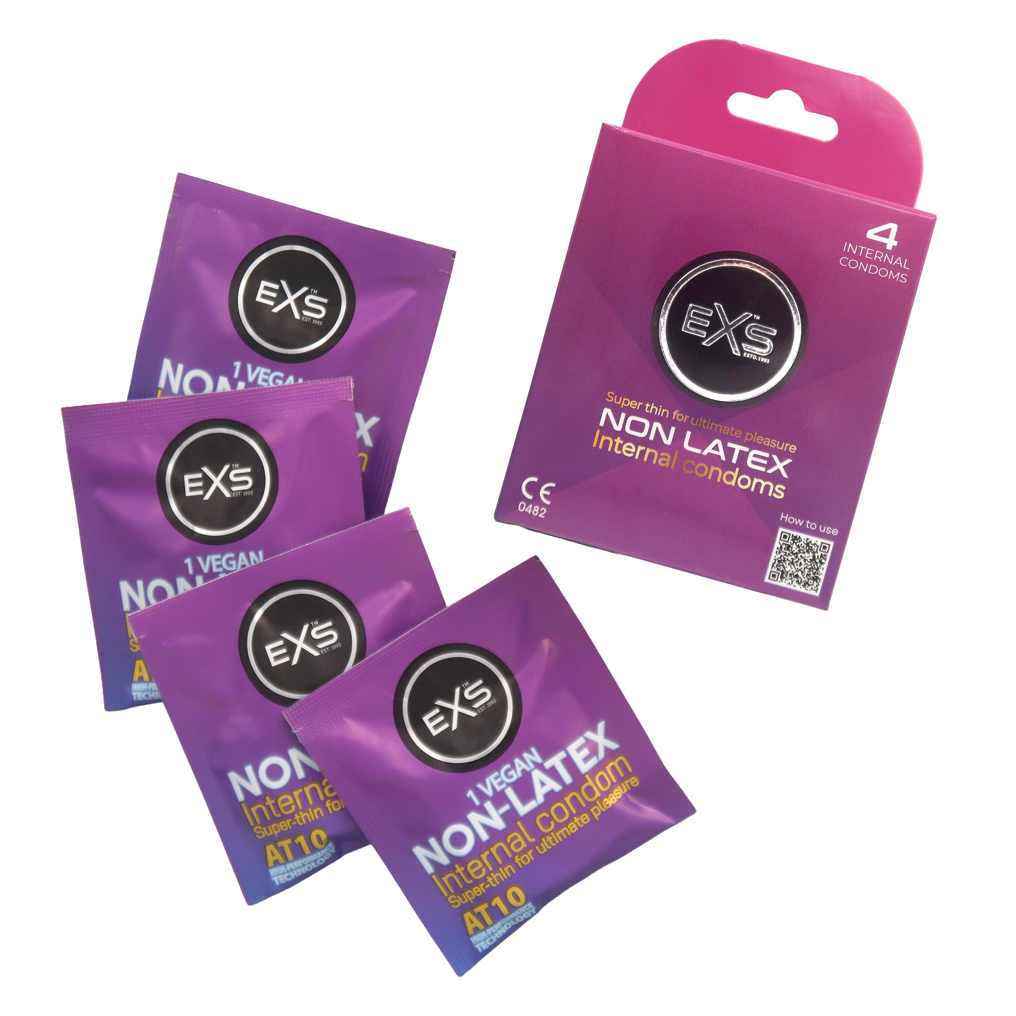 EXS Internal non-latex condom lace straps (4pcs)