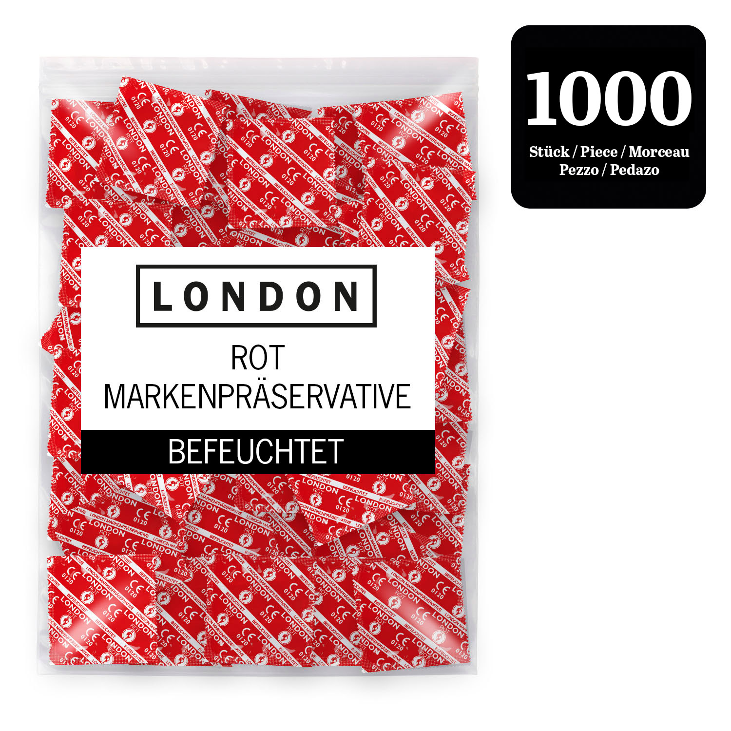 LONDON Feucht rot 1000er
