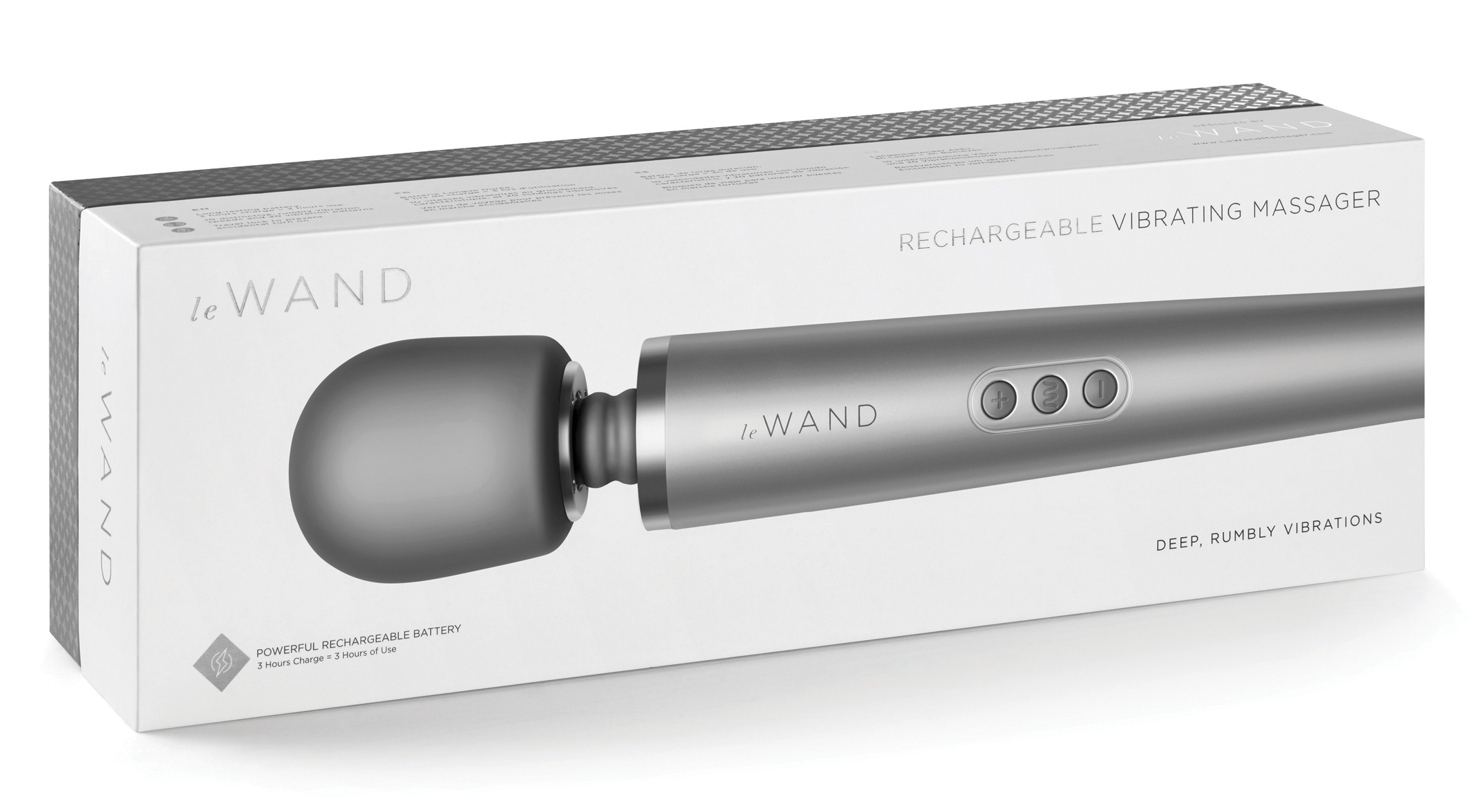 Le Wand Grey rechargeable massager