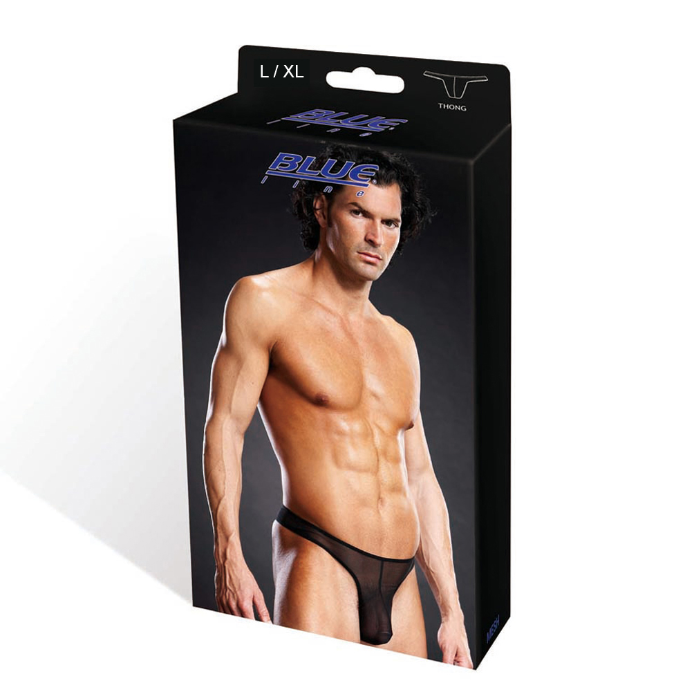 BLUE LINE Pro-Mesh Thong schwarz L/ XL