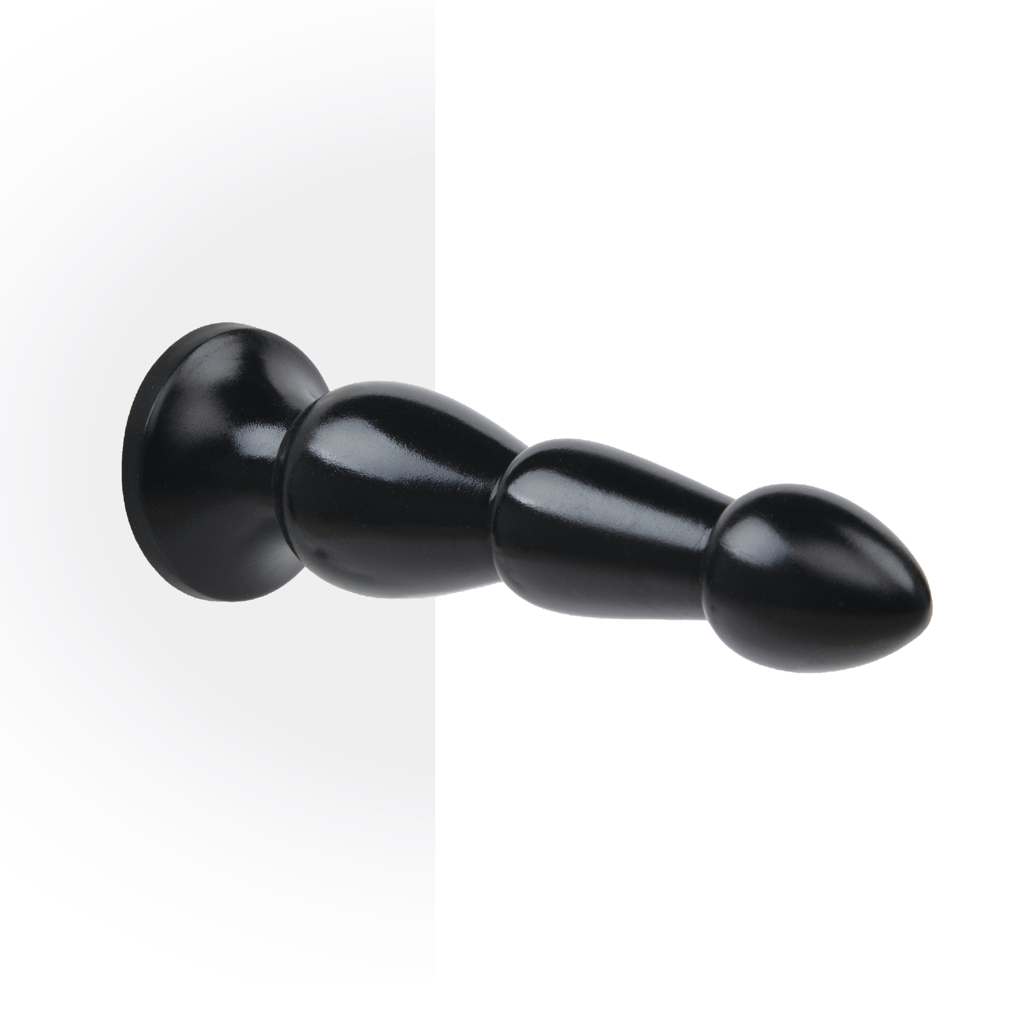 LUX FETISH Ribbed Butt Plug 9"