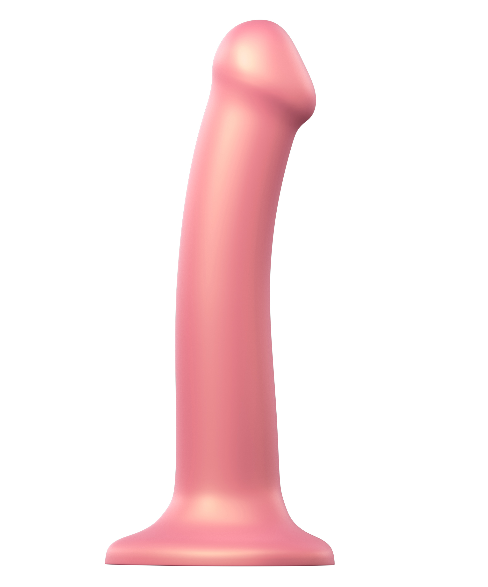 Strap-on-me Mono Density Dildo Rose Metallic Shine M