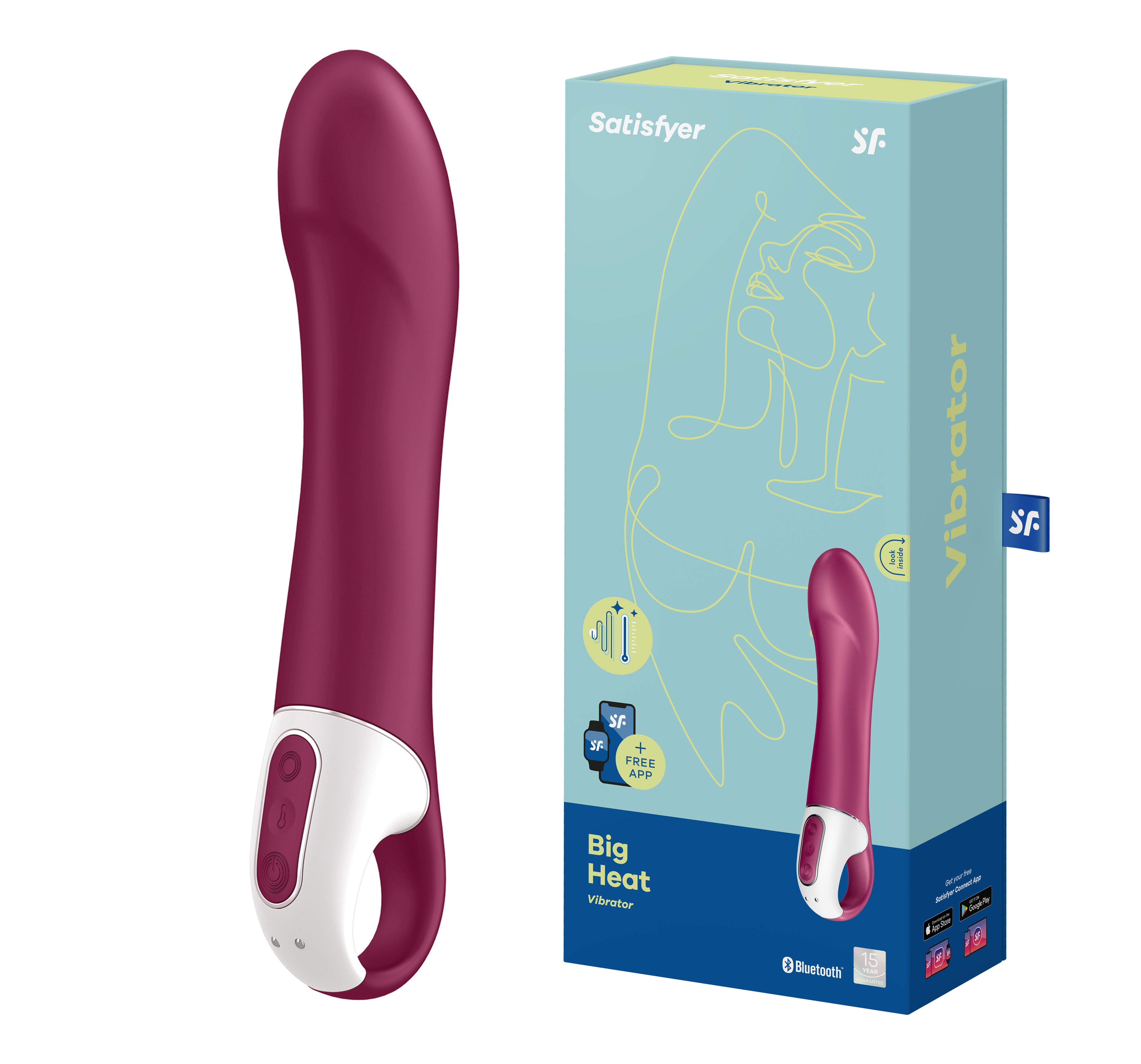 SATISFYER Big Heat Vibrator violet