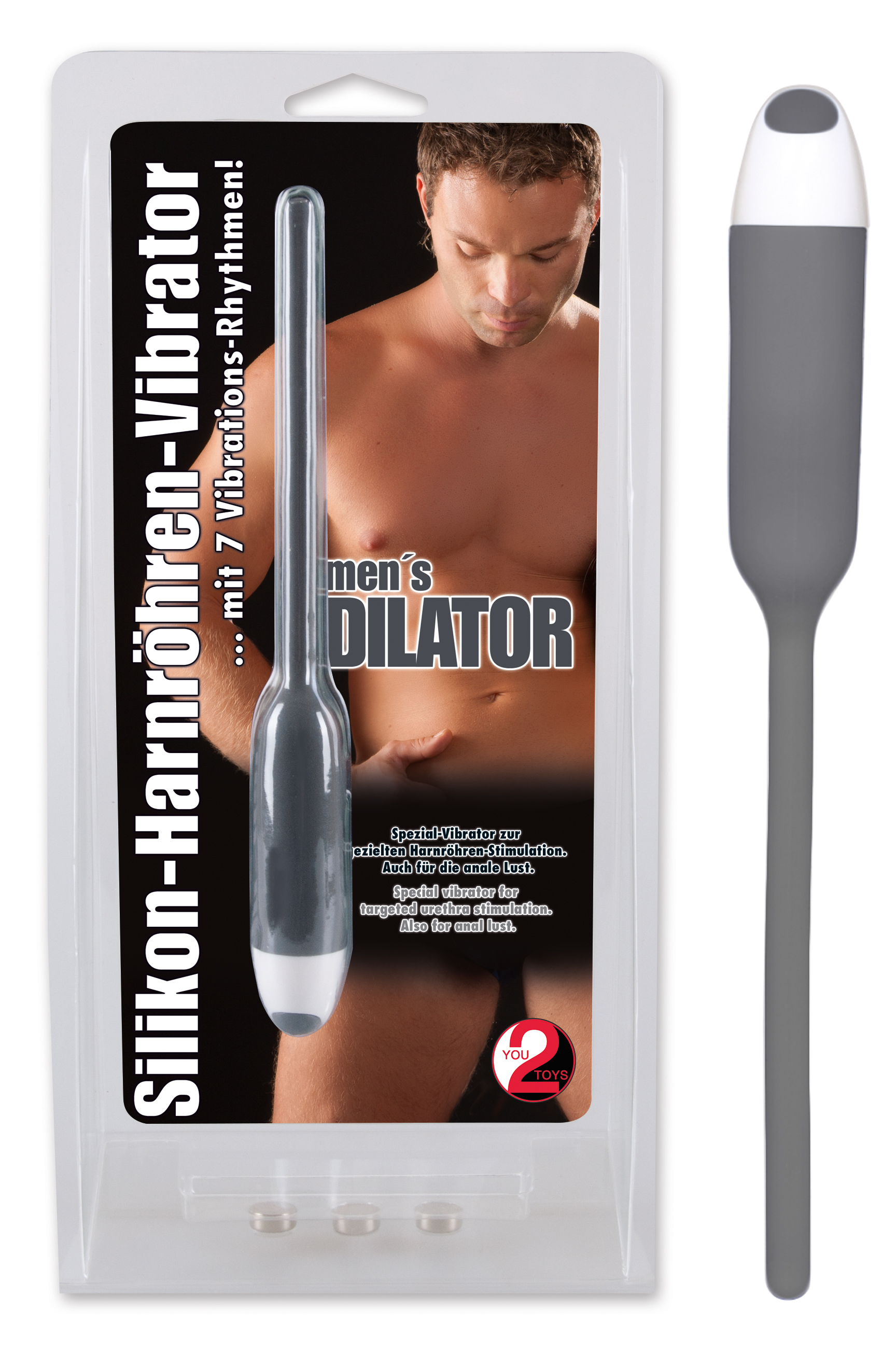 Men's Dilator grey Harnröhren-Vibrator