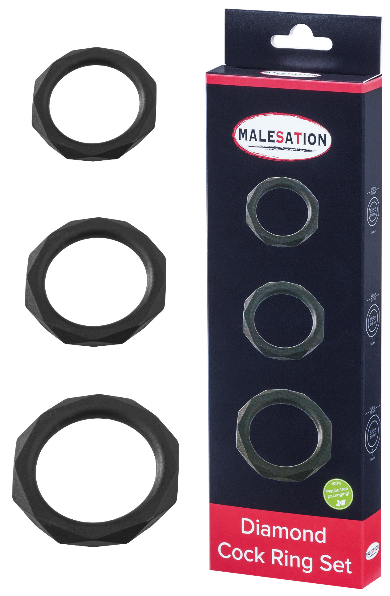 MALESATION Diamond Cock Ring Set