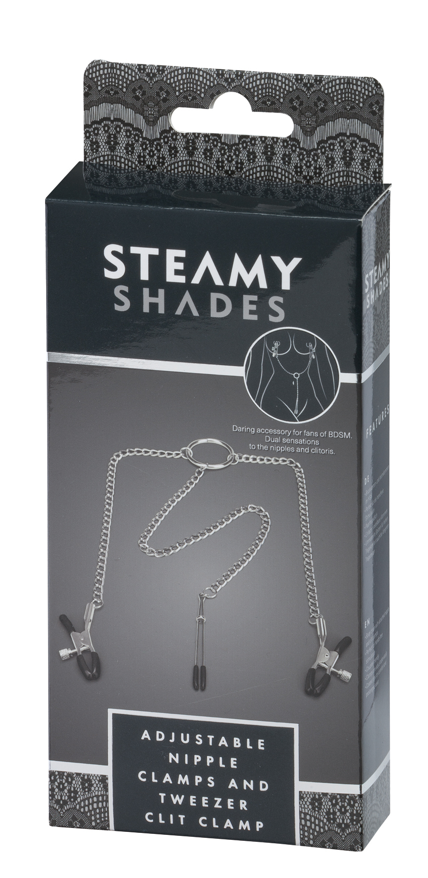 STEAMY SHADES Adjustable Nipple Clamps and Tweezer Clit Clamp