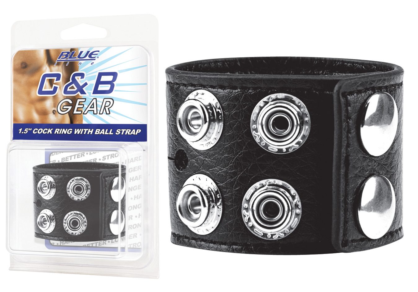 BLUE LINE C&B GEAR 1,5'" Cock Ring With Ball Strap