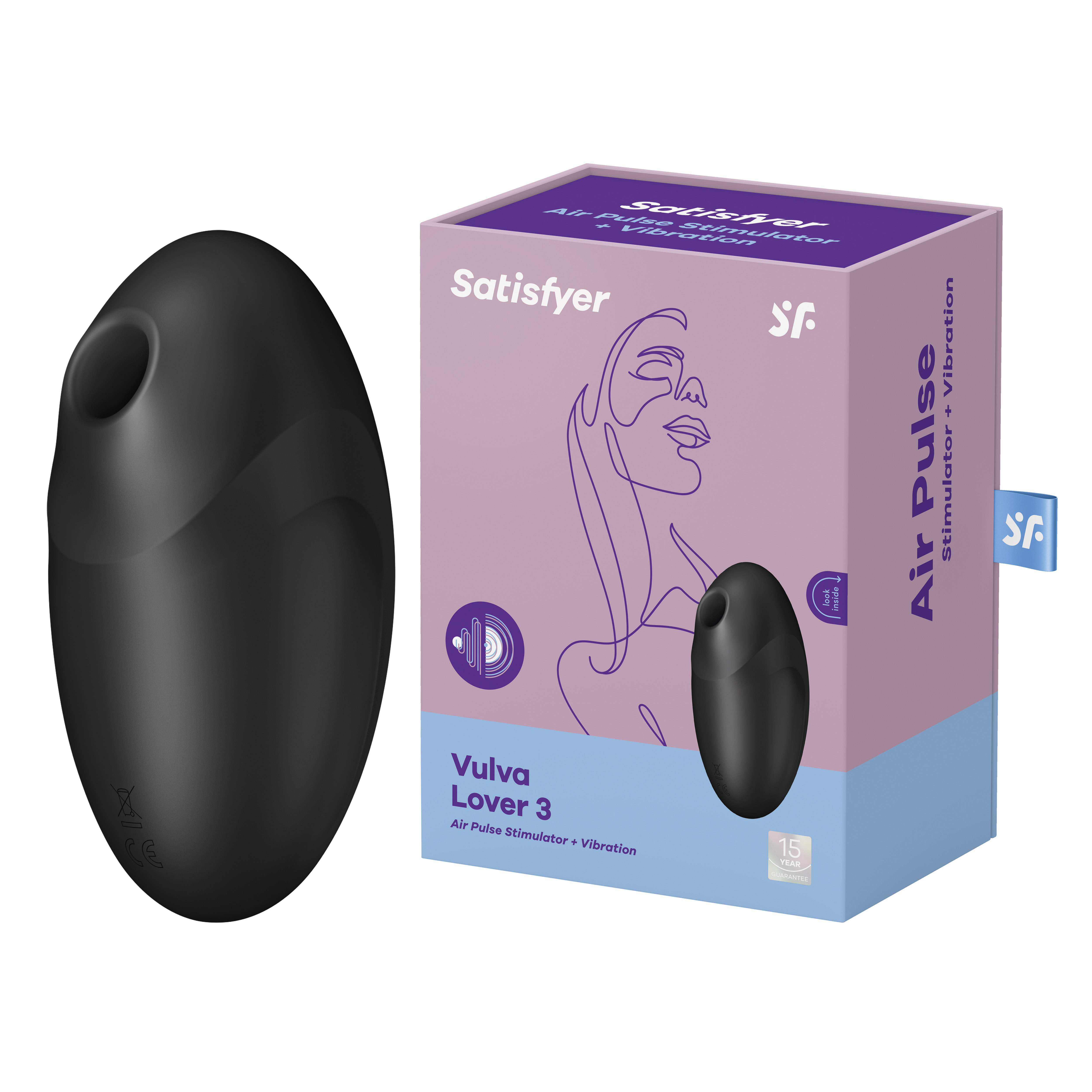 SATISFYER Vulva Lover 3 black