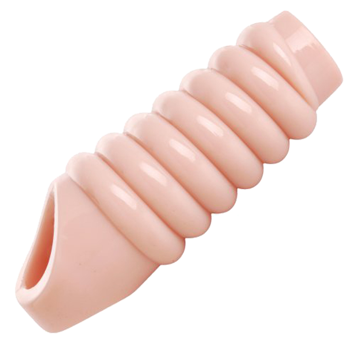 SIZE MATTERS Really Ample Ribbed Penis Sheath