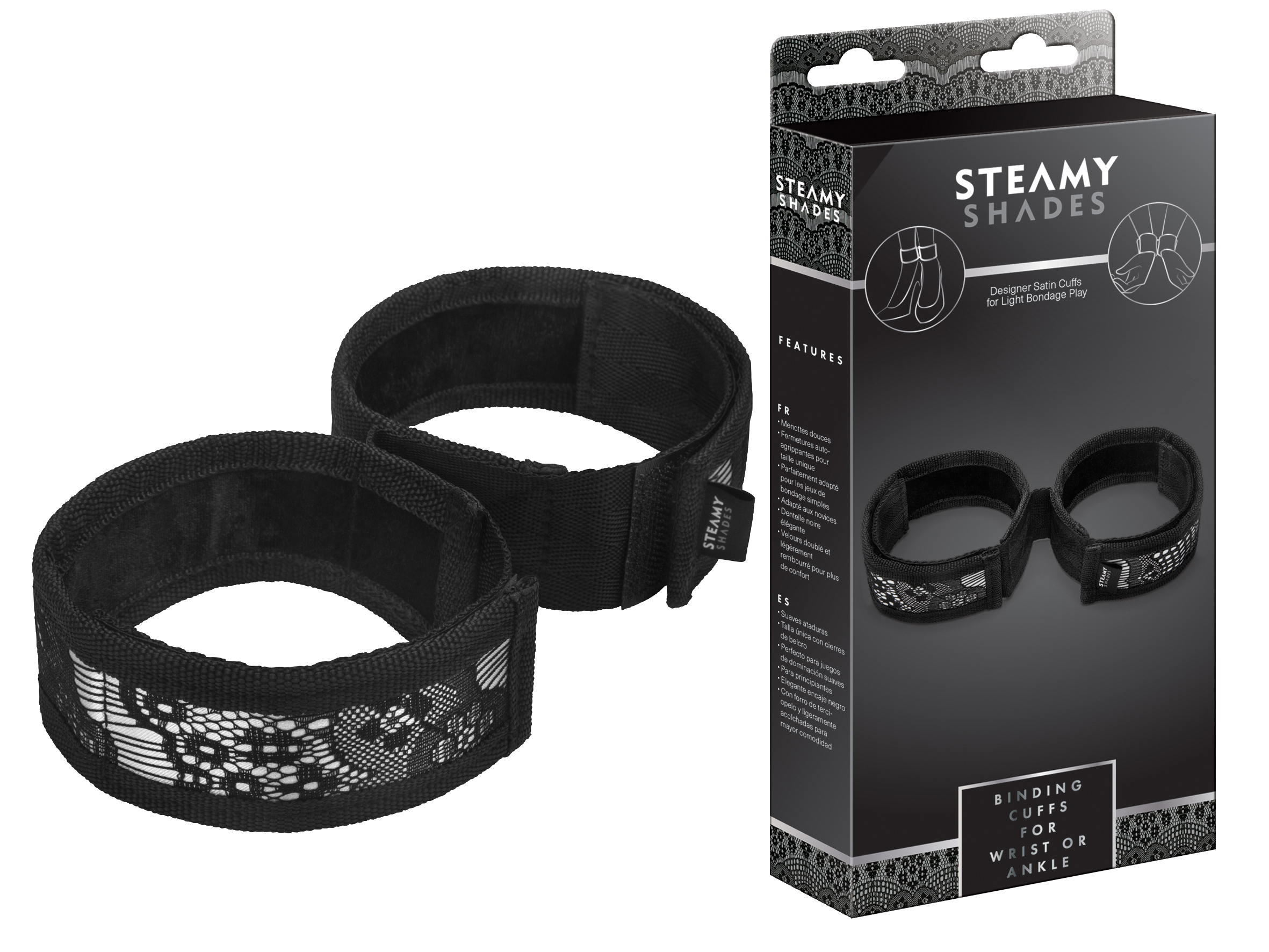 STEAMY SHADES Binding Cuffs for Wrist or Ankle