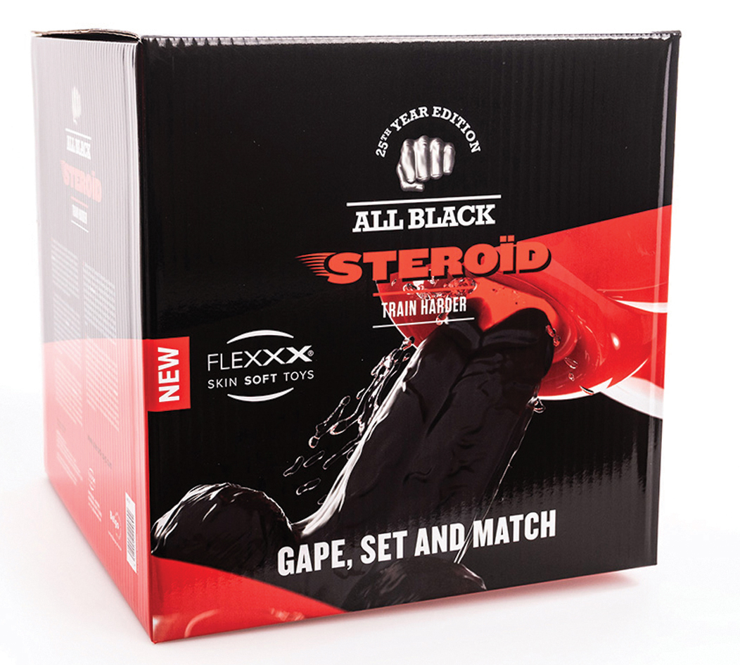 ALL BLACK STEROID Gape, Set and Match Black