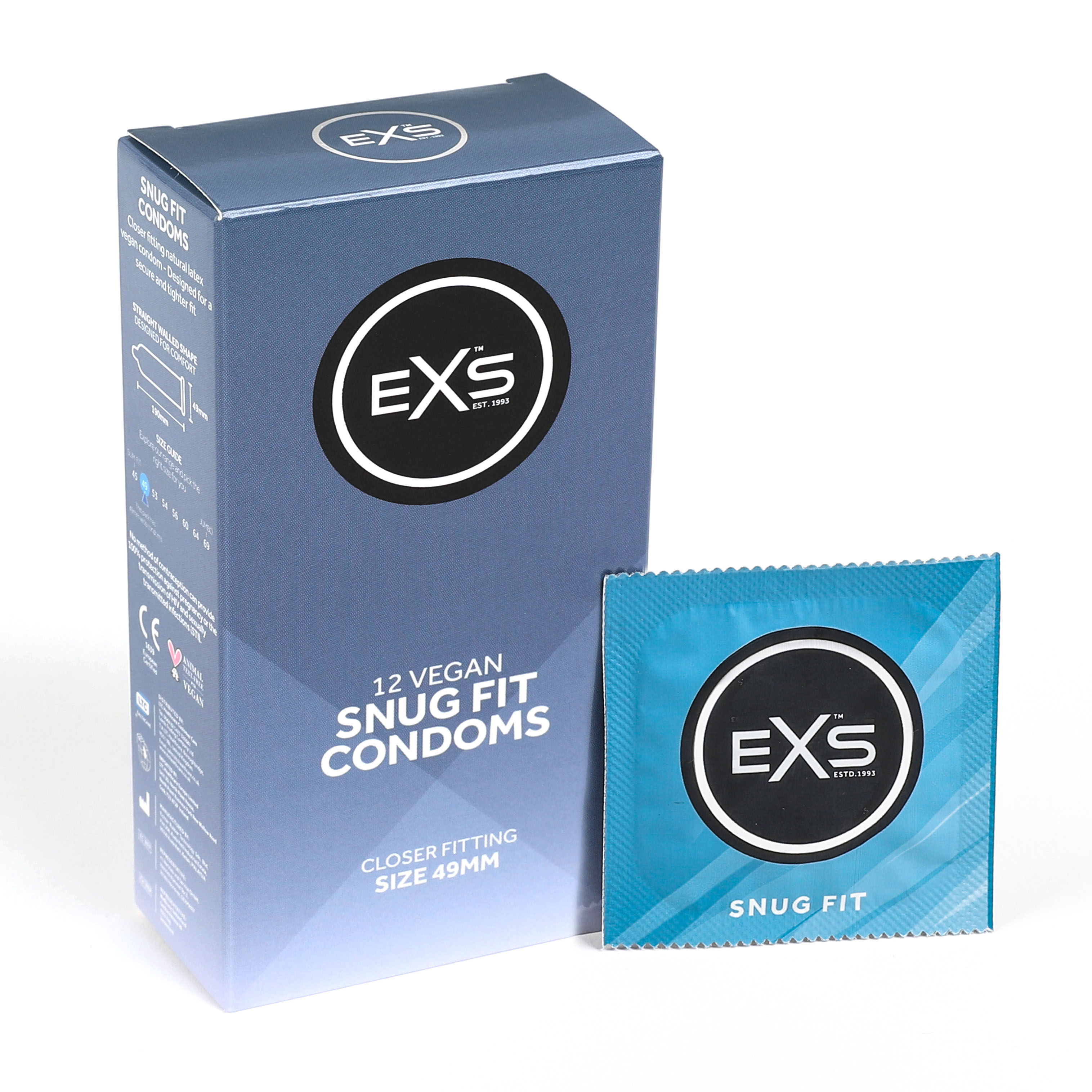 EXS Snug Fit 49mm condoms (12pcs)