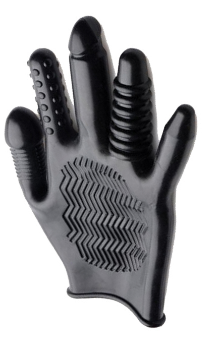 MASTER SERIES Pleasure Poker Textured Glove