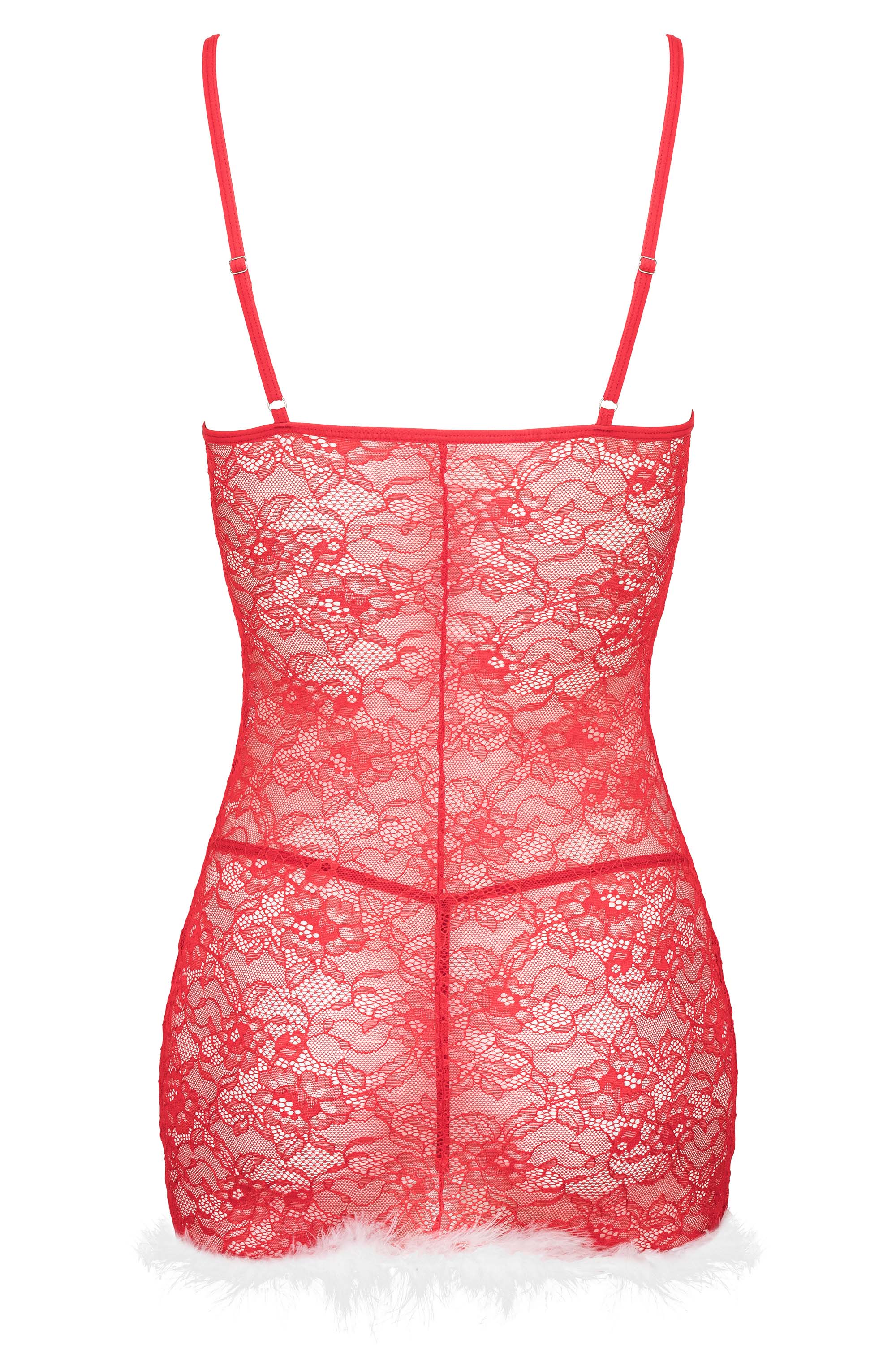 KOTEK Kristinella Babydoll & Thong red/white S/M