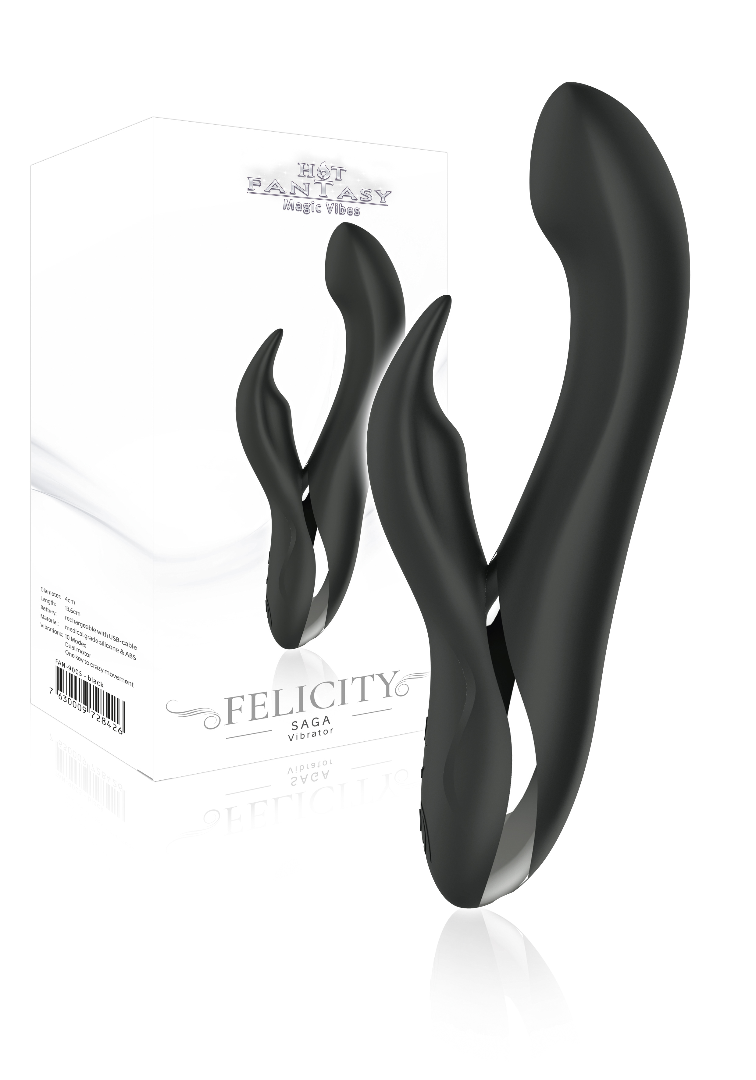 HOT FANTASY Felicity Saga Vibrator black