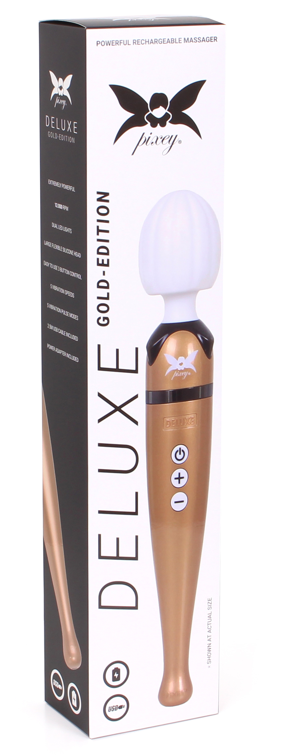 Pixey Deluxe Wand Massager Gold-Edition