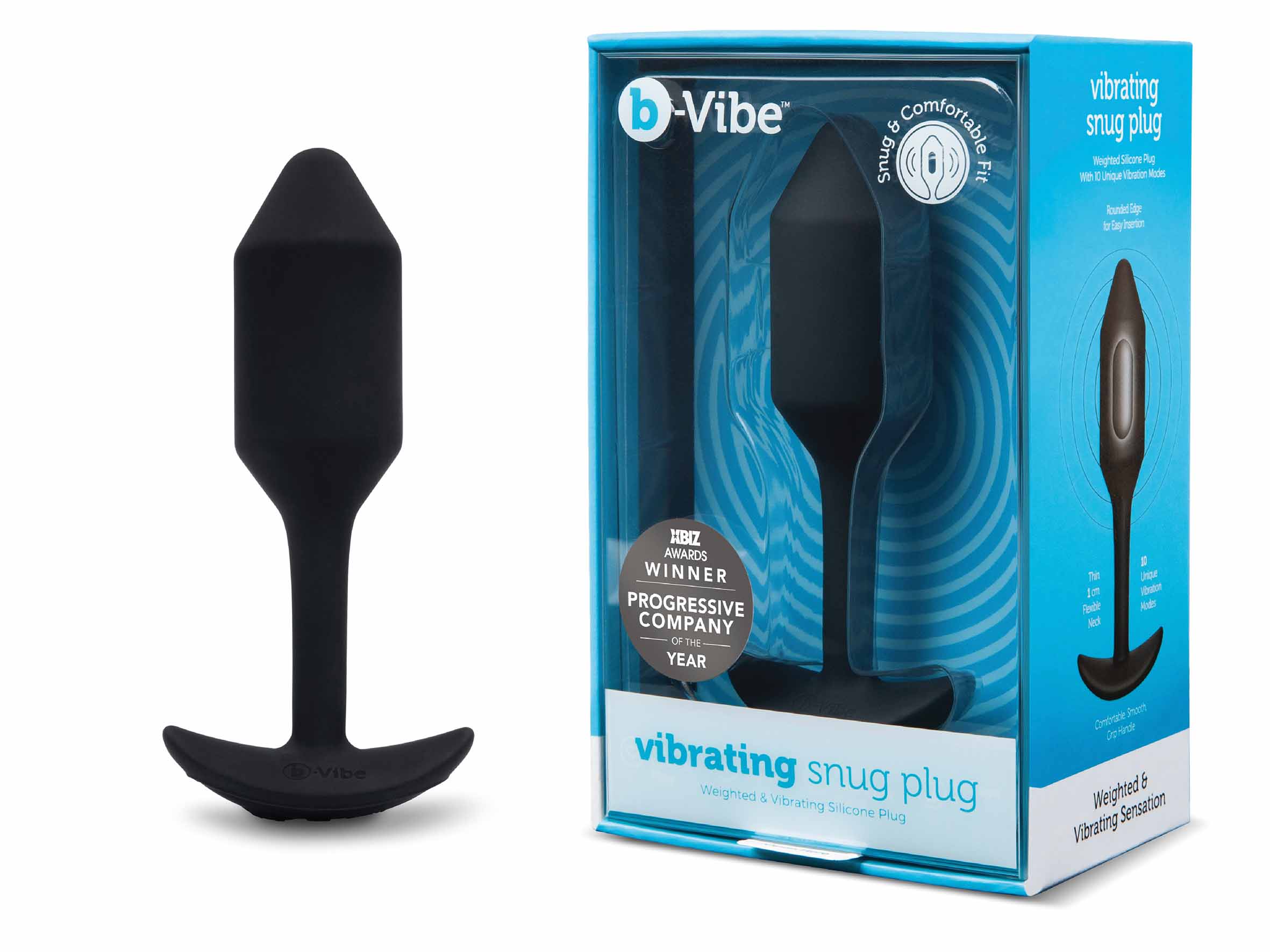 *b-Vibe Vibrating Snug Plug XXL Black
