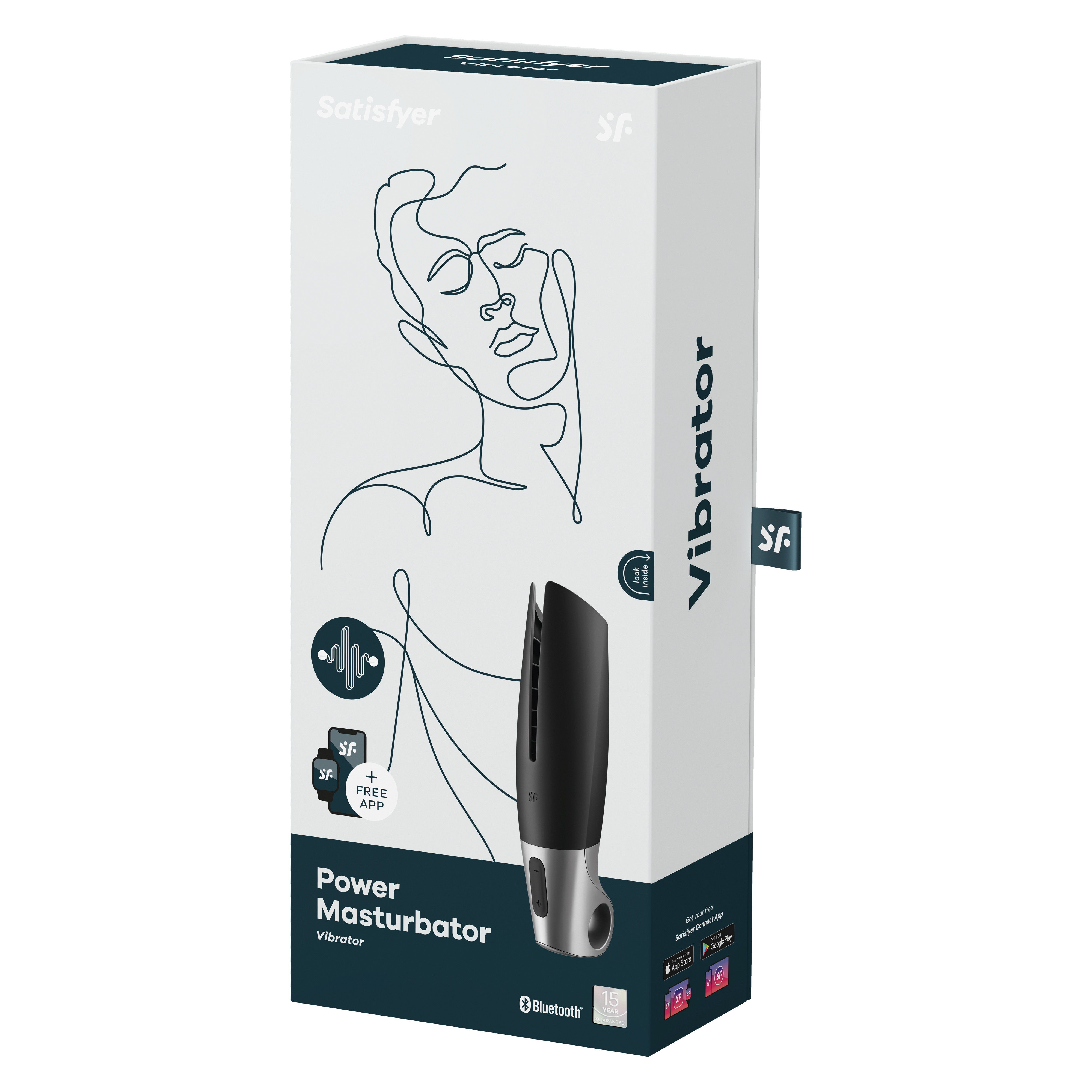 SATISFYER Men Power Masturbator black silver