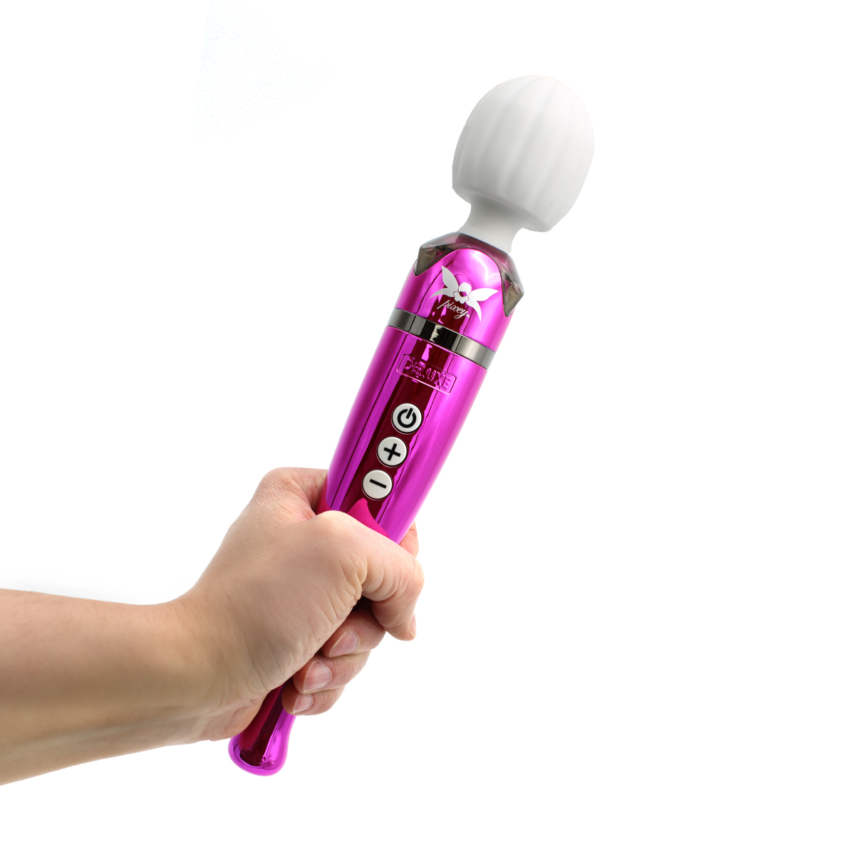 Pixey Deluxe Wand Massager pink chrome