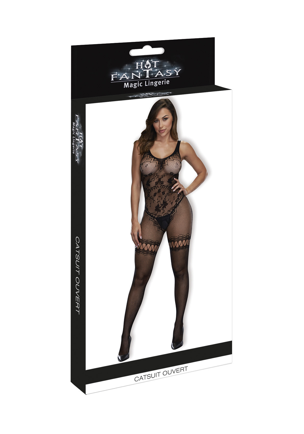 HOT FANTASY Lingerie Crotchless Bodystocking