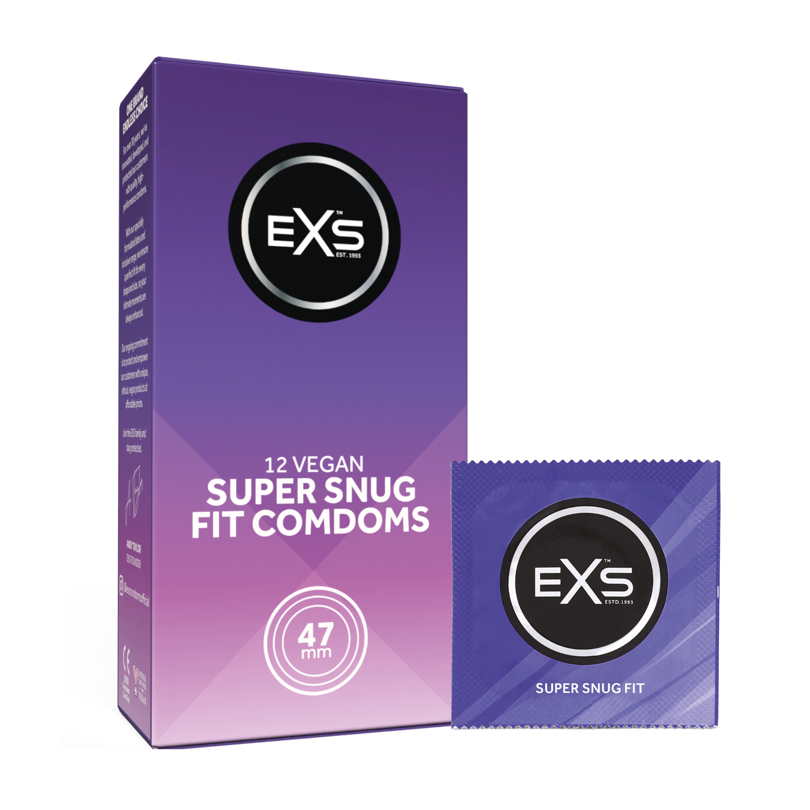 EXS Snug Fit 47mm condoms (12pcs)