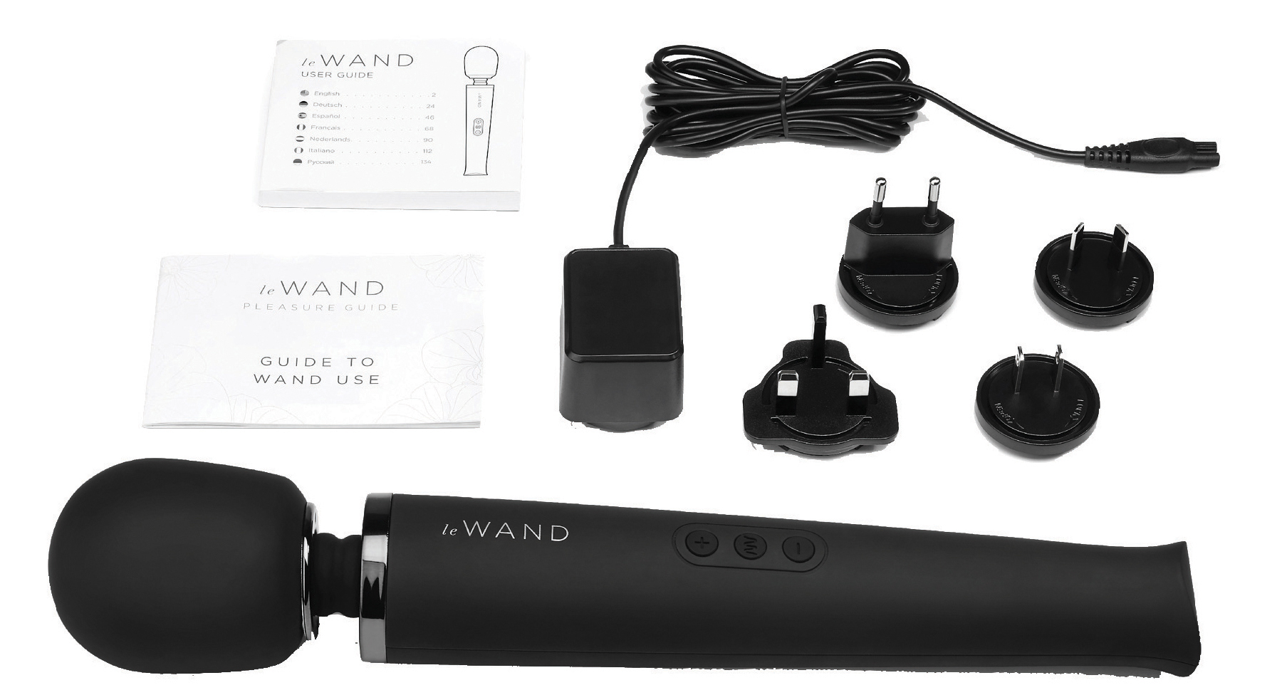 Le Wand Black rechargeable massager