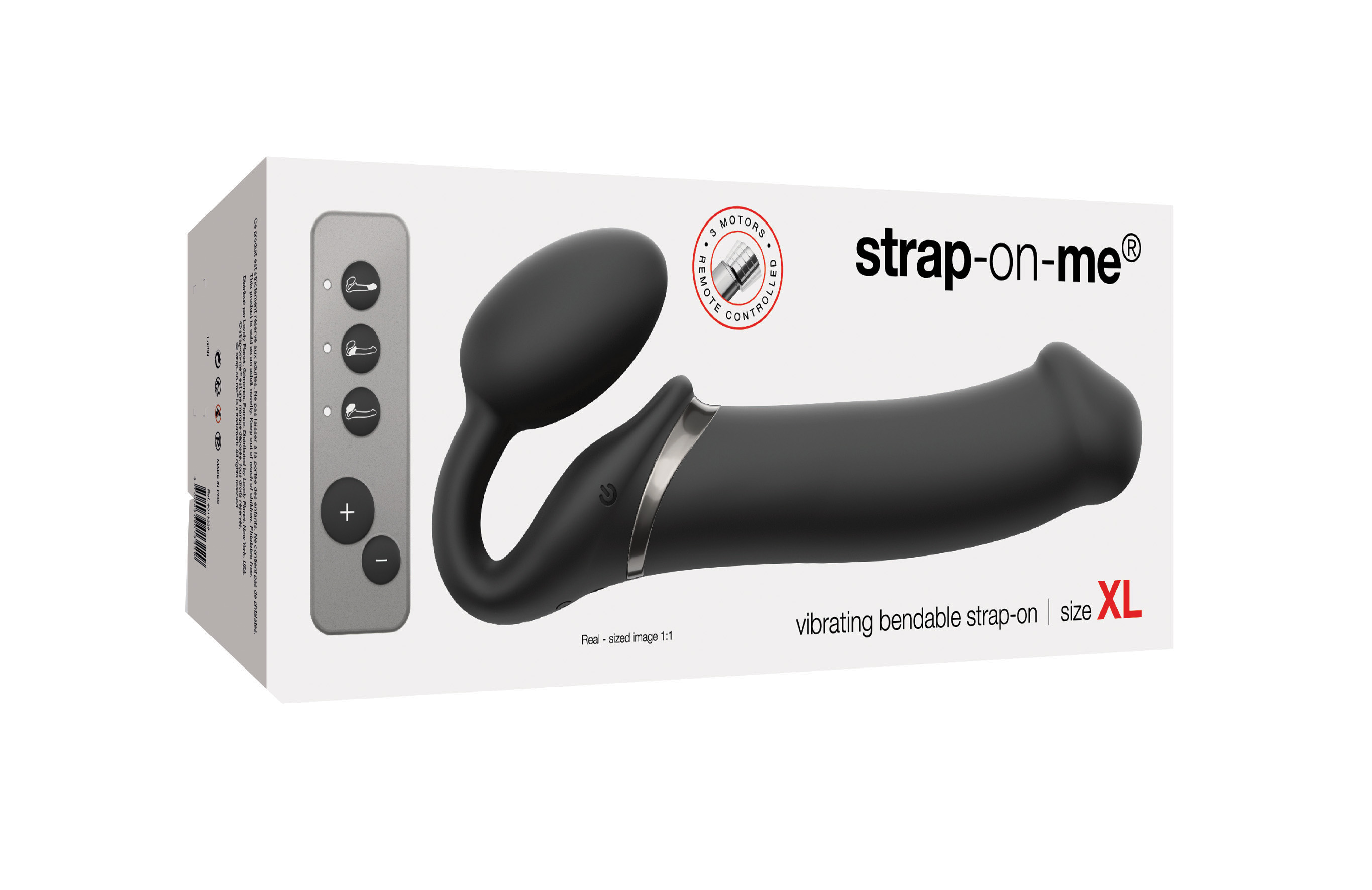 Strap-on-me Vibrating bendable strap-on black XL
