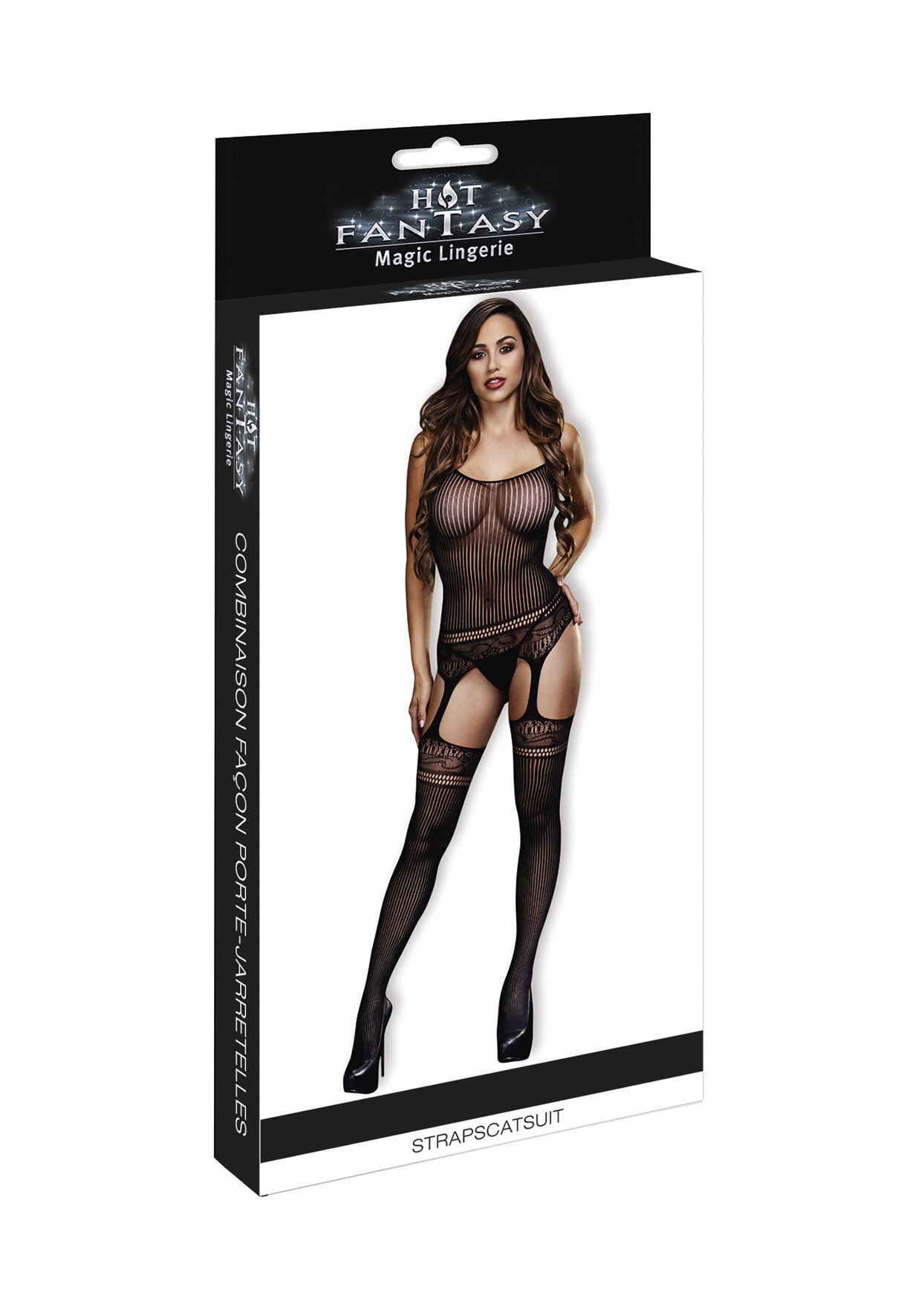 HOT FANTASY Lingerie Lace Suspender Bodystocking