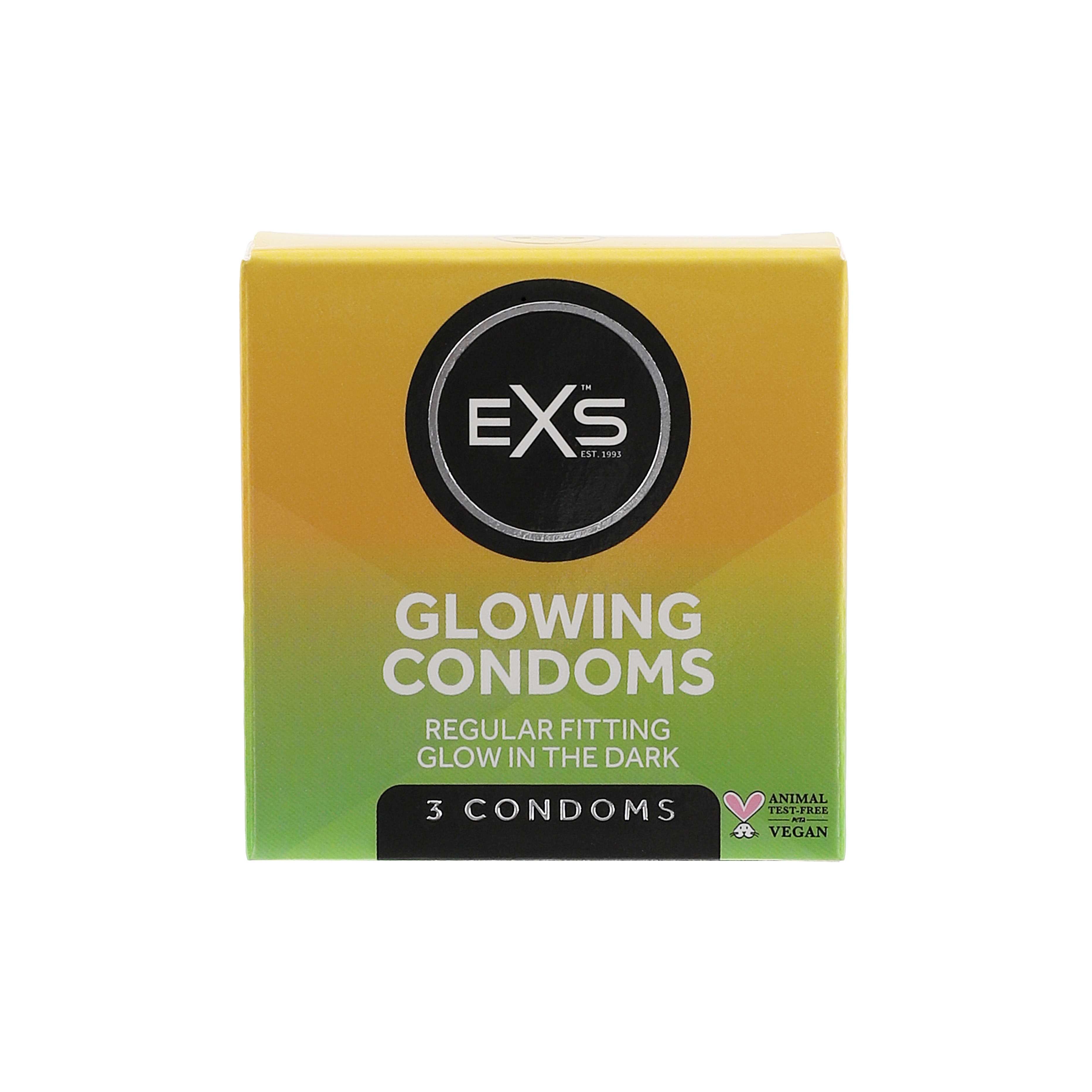 EXS Glow condoms (3pcs)