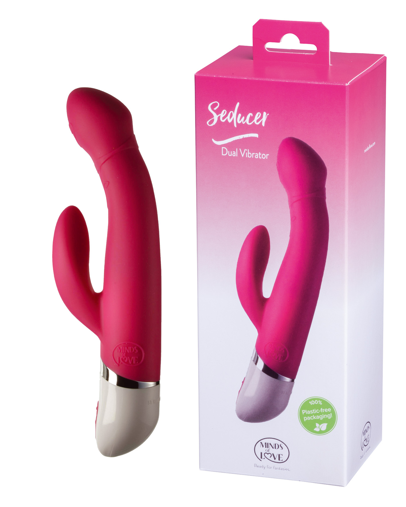 MINDS of LOVE Seducer Dual Vibrator pink