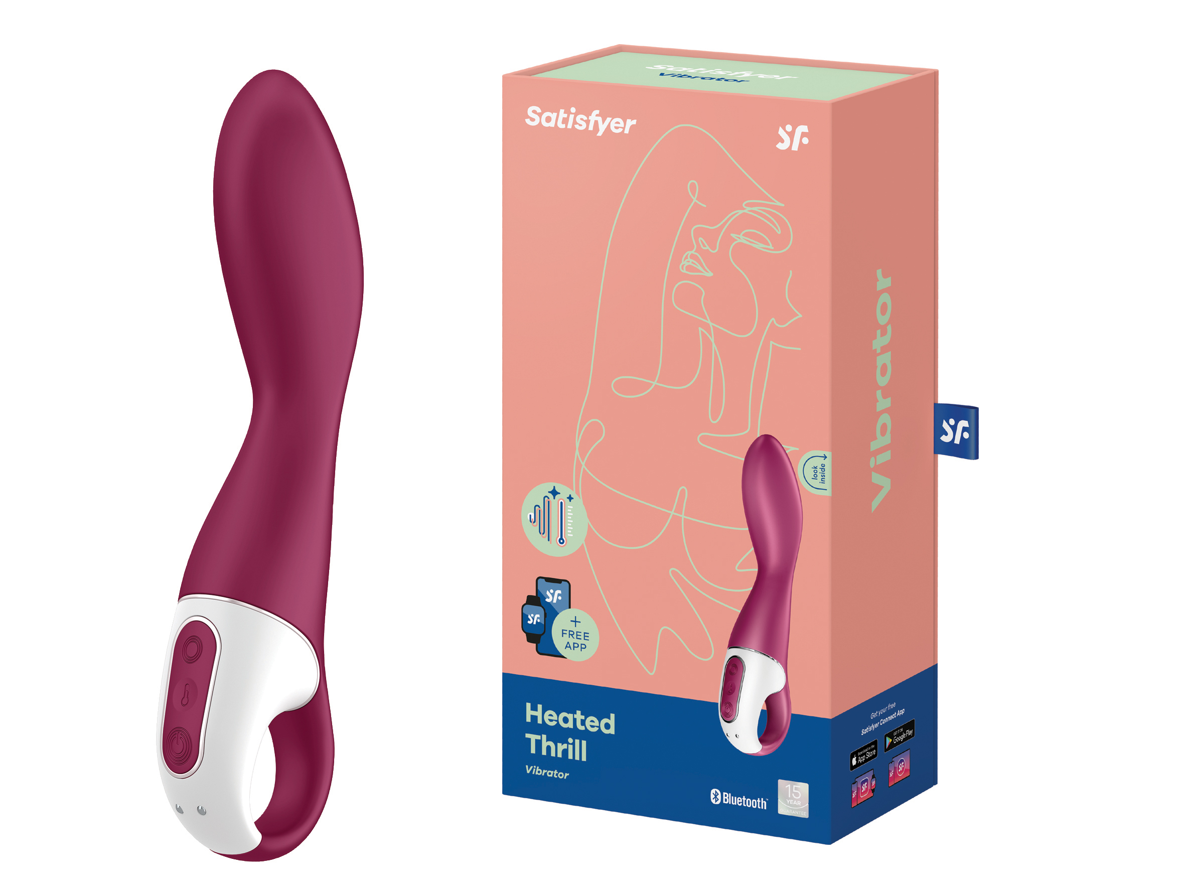 SATISFYER Heated Thrill Vibrator violet