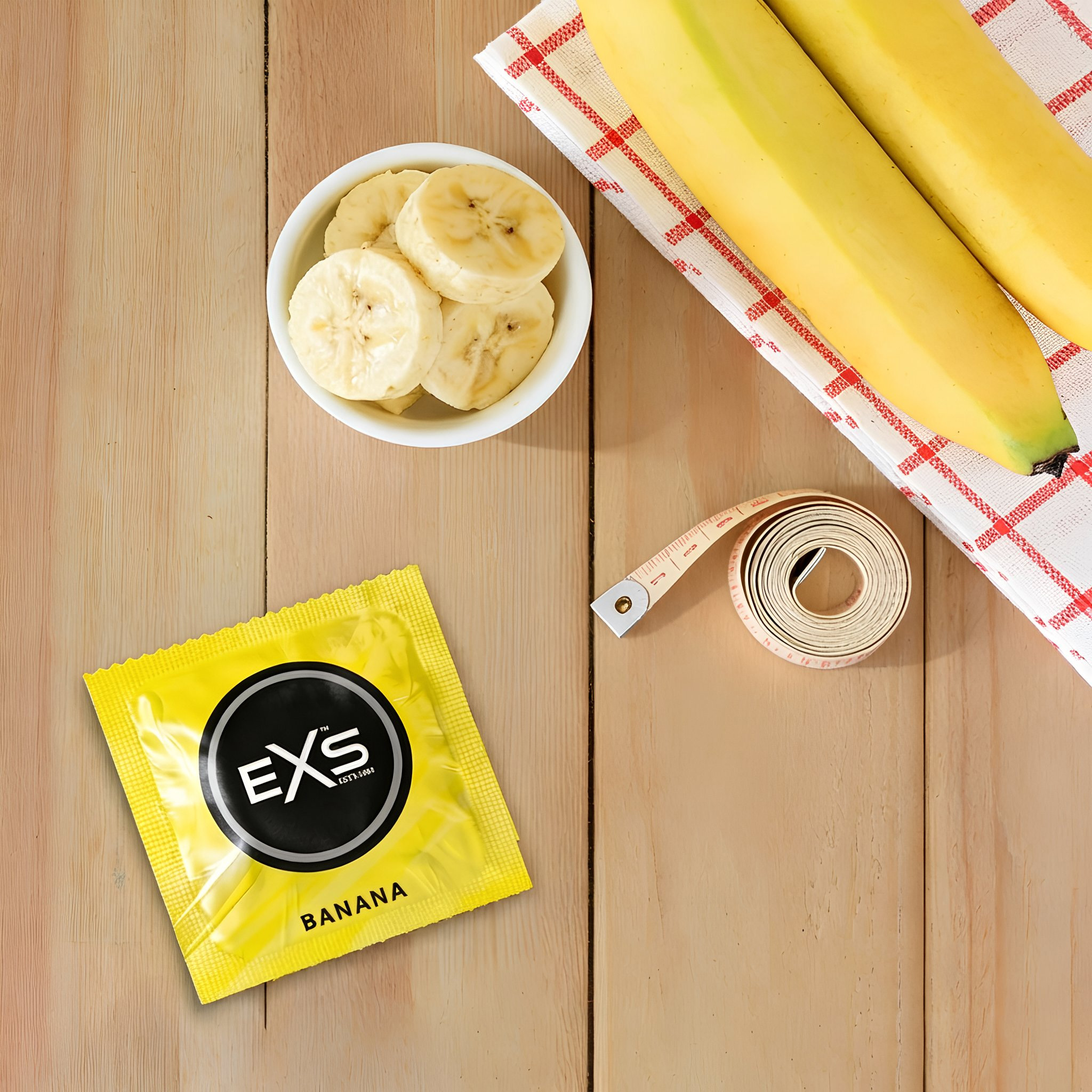 EXS Banana Flavoured condoms (100pcs)