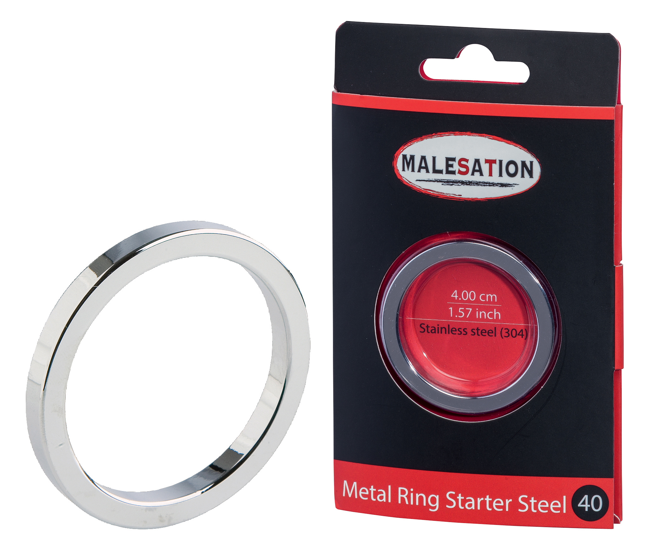 *MALESATION Metal Ring Starter Steel 40