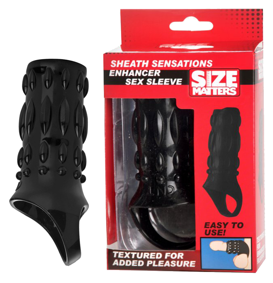 SIZE MATTERS Sheath Sensations Enhancer Sex Sleeve