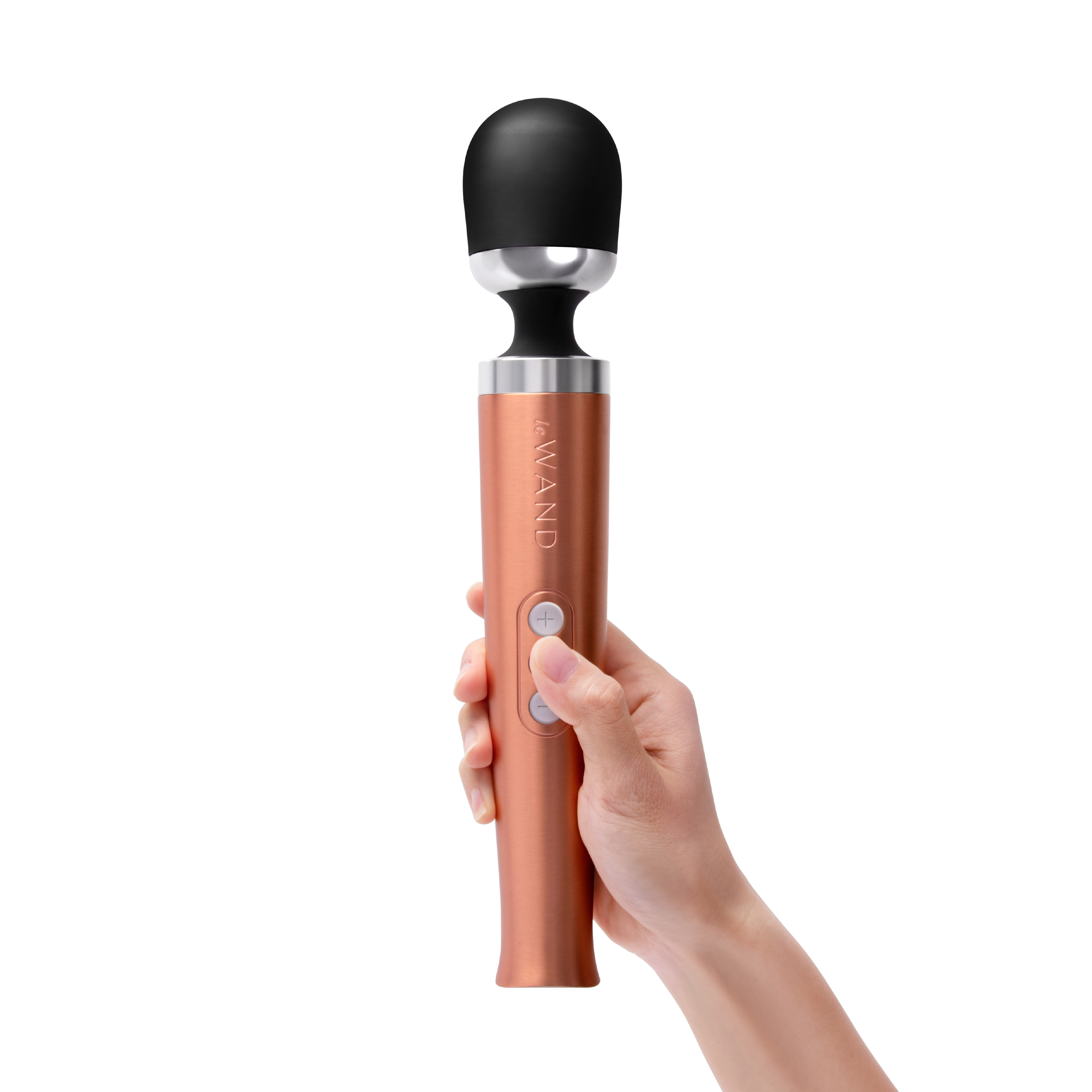 Le Wand Die Cast rechargeable massager rose gold 