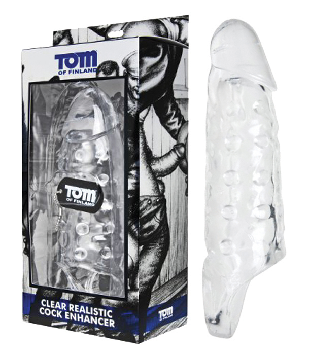 TOM OF FINLAND Clear Realistic Cock Enhancer