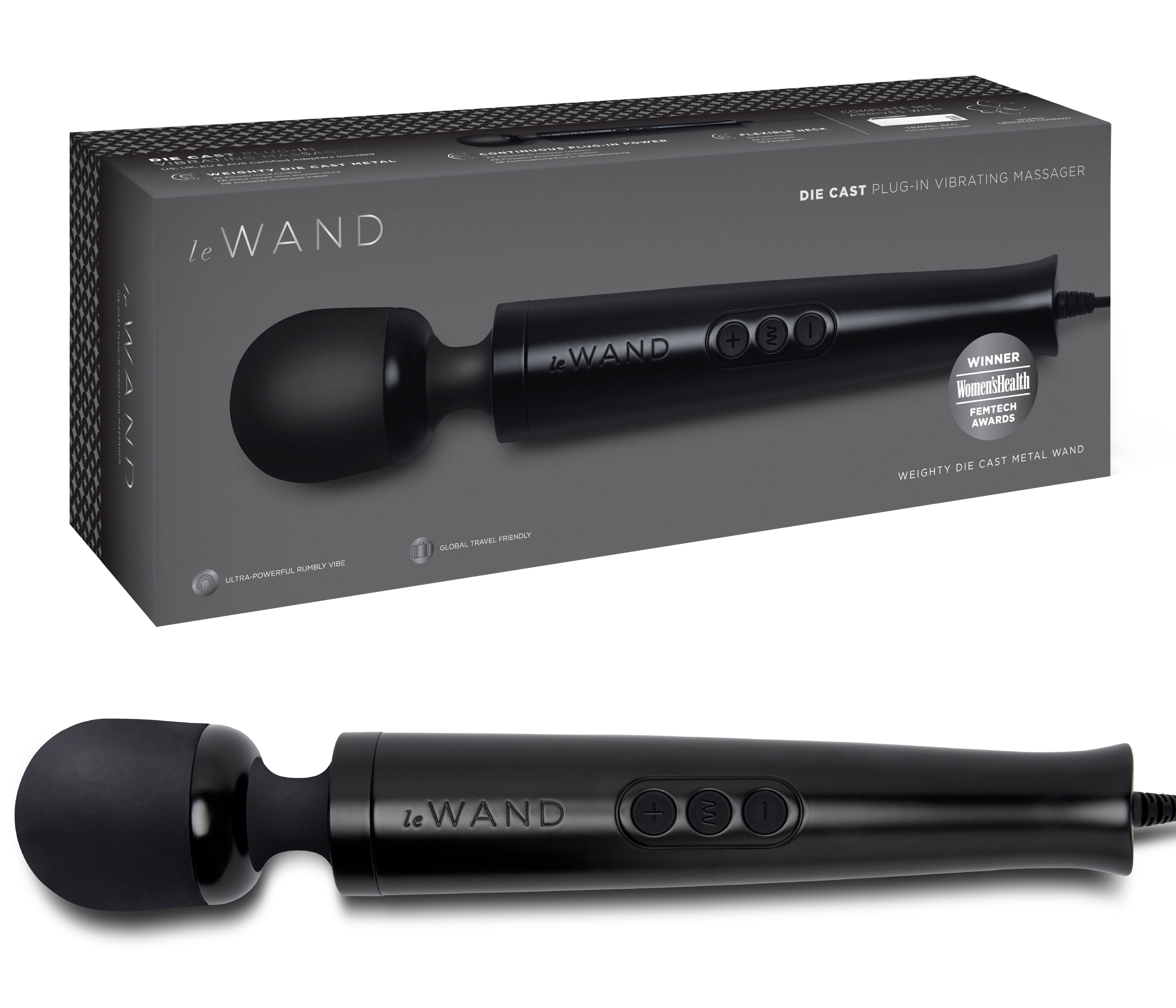 Le Wand Plug-In massager black