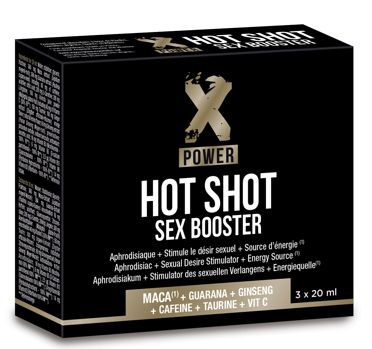 LABOPHYTO XPOWER Hot Shot Sex Booster 3x20ml