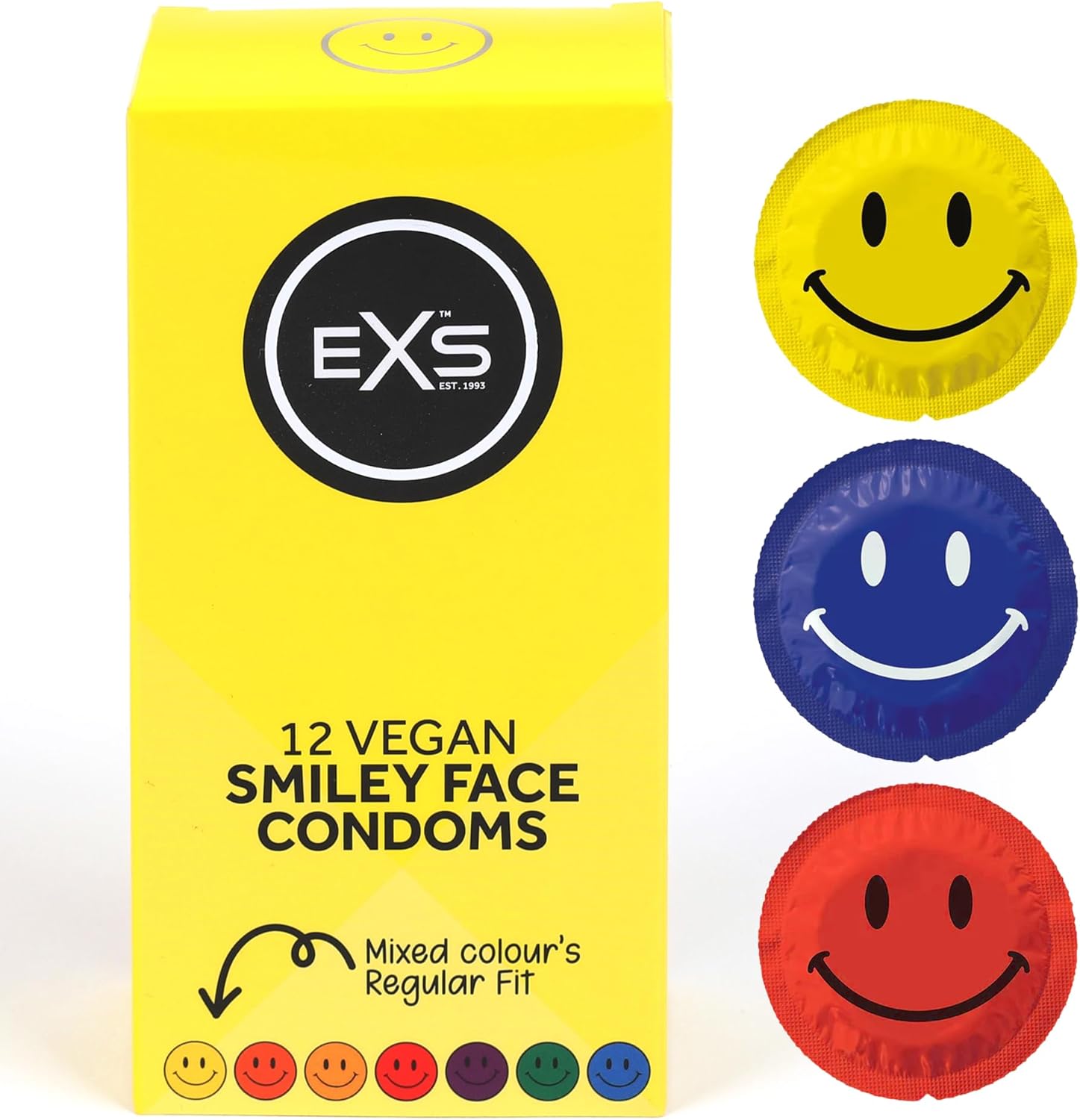 EXS Circular Smiley Face condoms (12pcs)