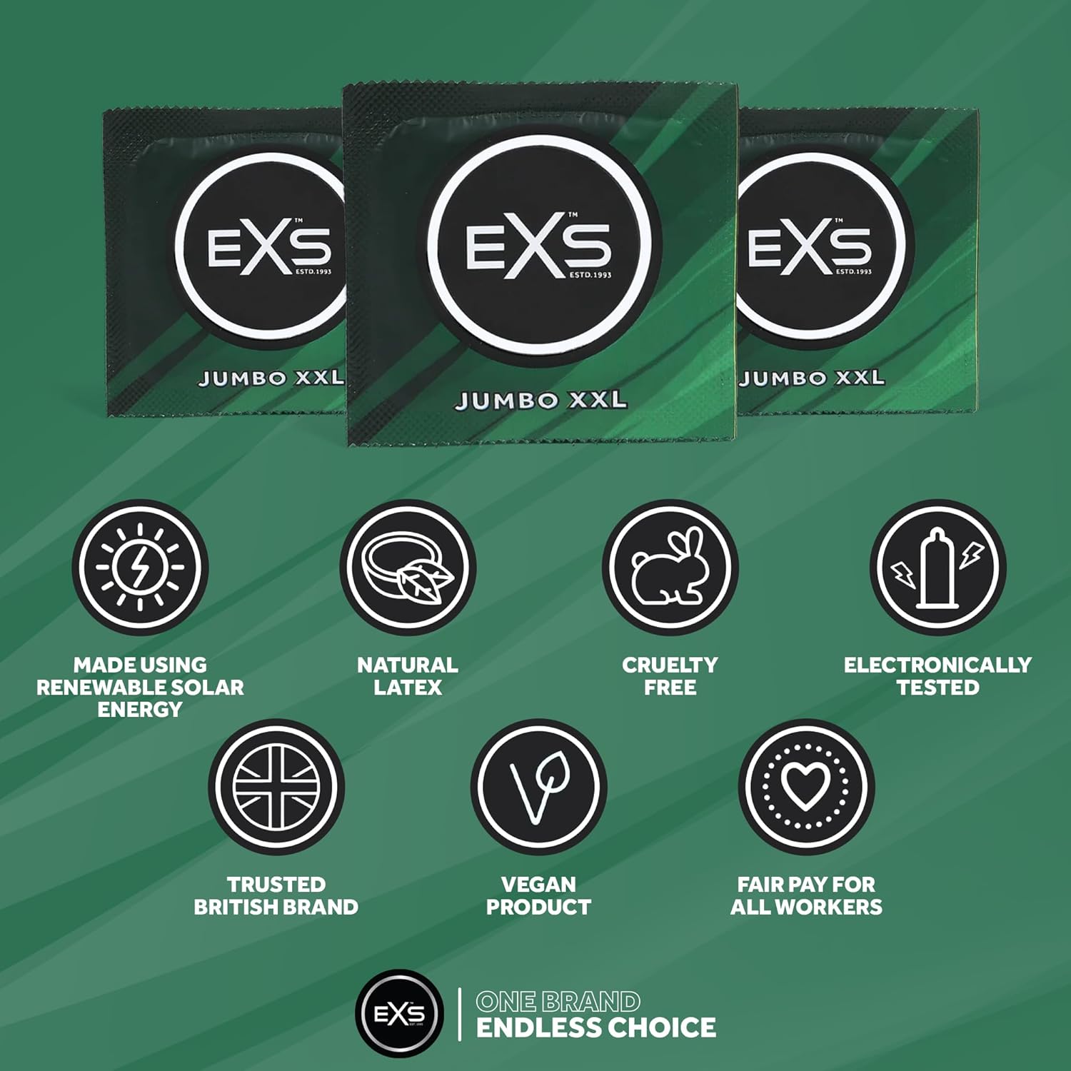 EXS Jumbo 69mm condoms (12pcs)