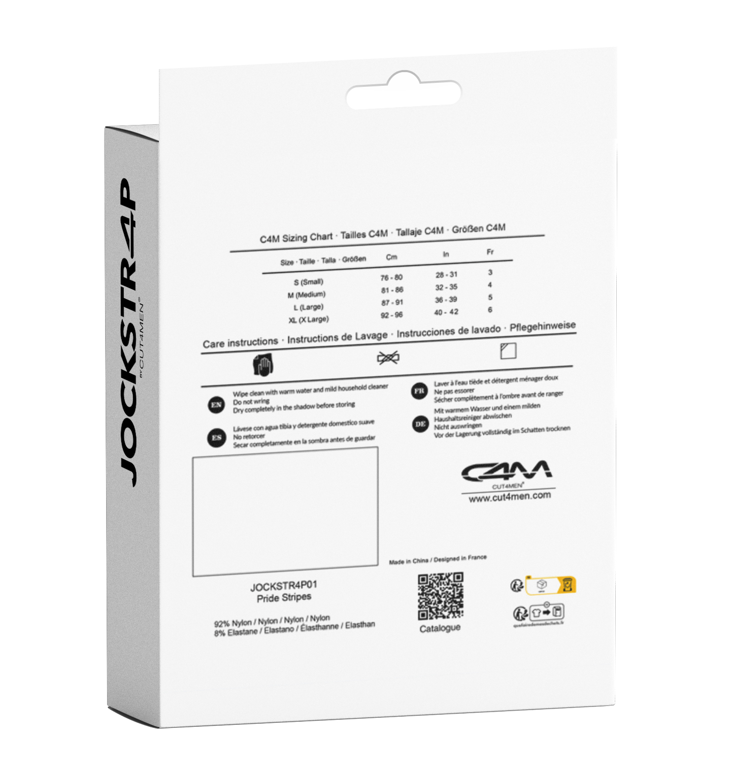 C4M Jockstrap Stripe Pride XL