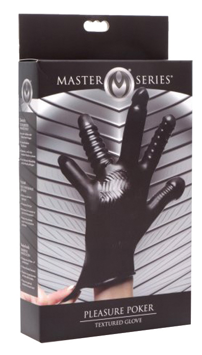 MASTER SERIES Pleasure Poker Textured Glove