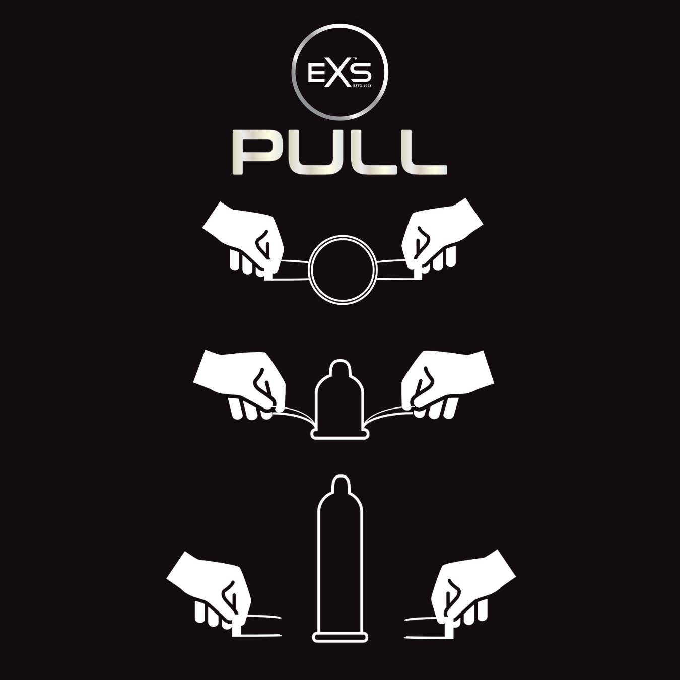 EXS Pull non-latex condoms (3pcs)