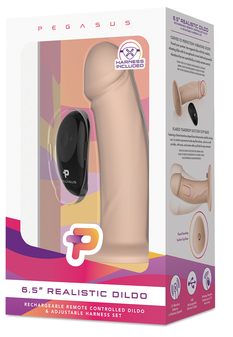 PEGASUS 6,5' Realistic Dildo & Harness Set