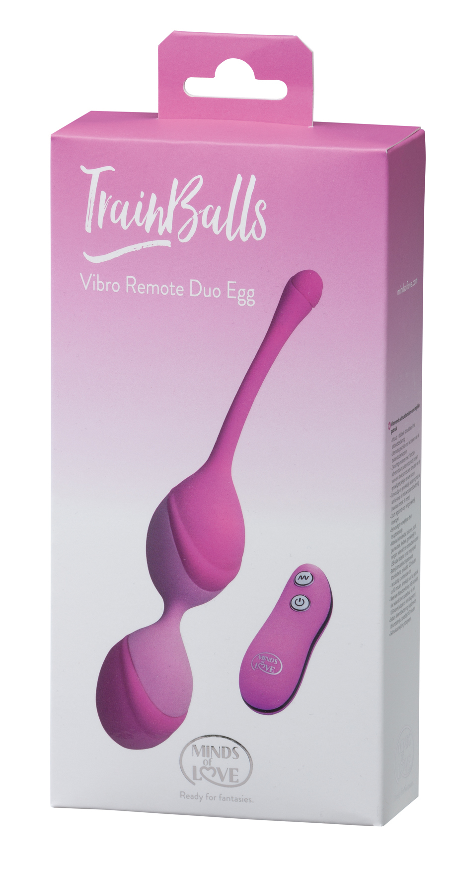 MINDS of LOVE TrainBalls Vibro Remote Duo Egg rosa
