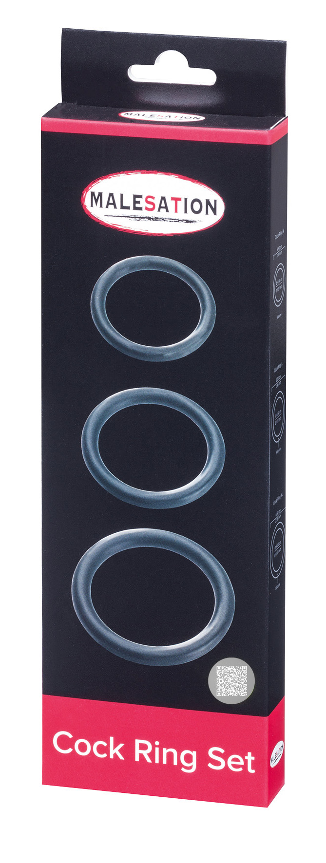 MALESATION Cock Ring Set (Ø 4,00 cm, 4,50 cm, 5,00 cm)