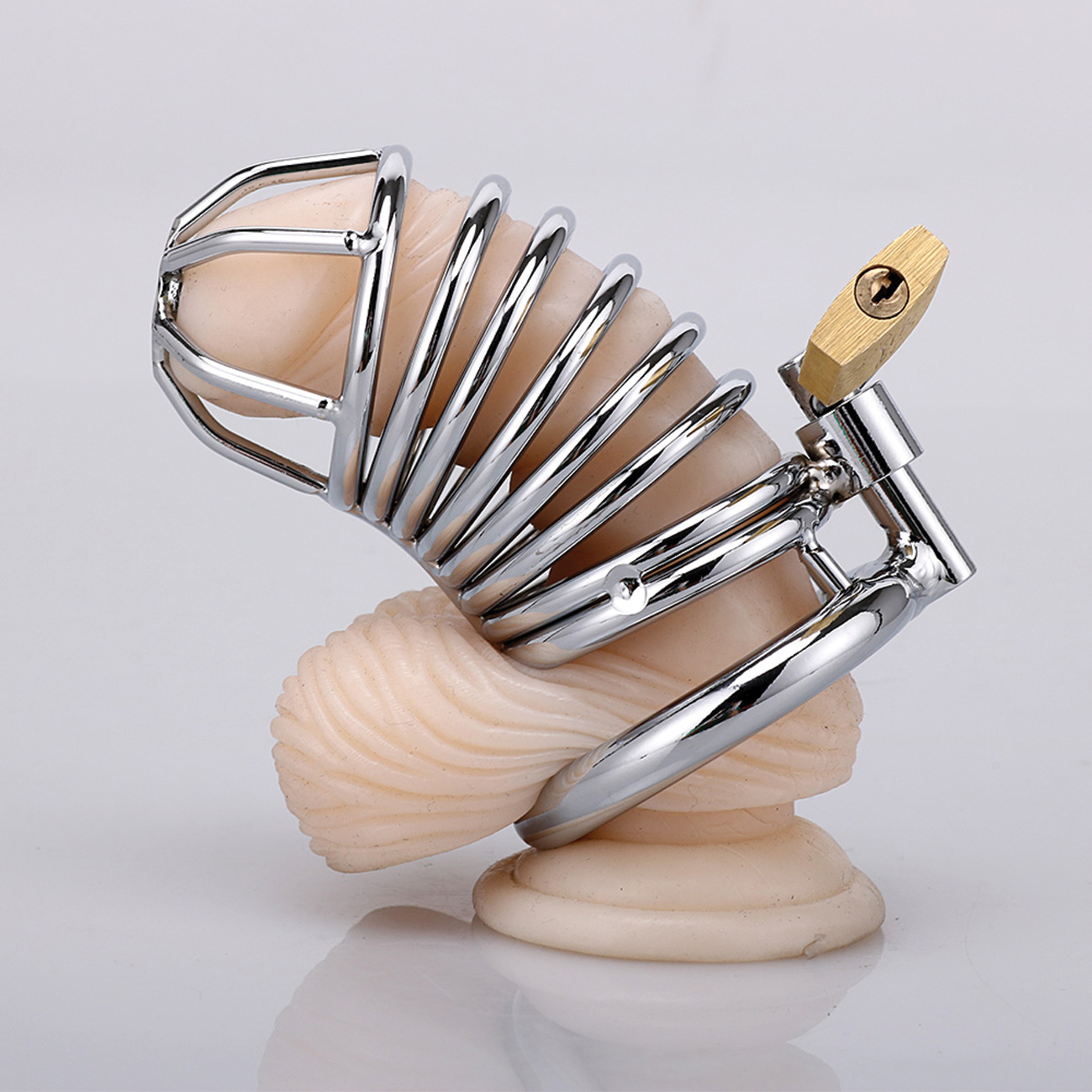 XX-DREAMSTOYS Metal Cock Cage Snake Shape