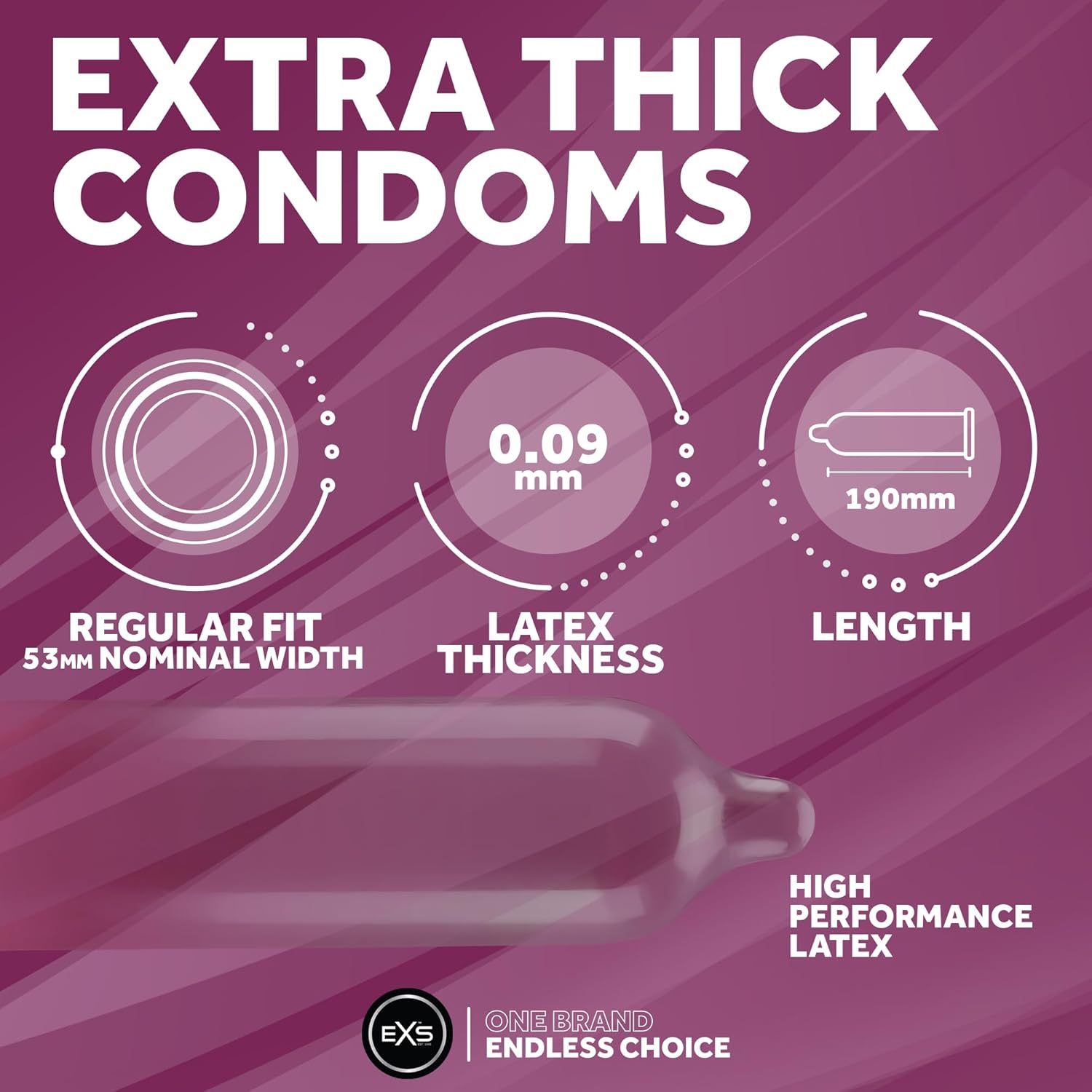 EXS Extra Thick condoms (100pcs)