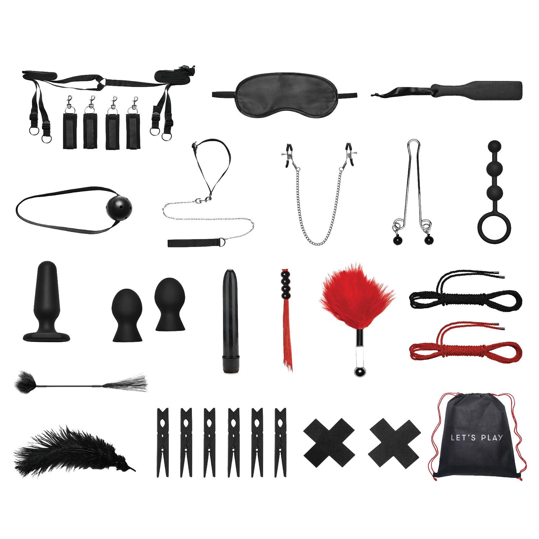 LUX FETISH Bedspreaders Everything You Need (20pc)
